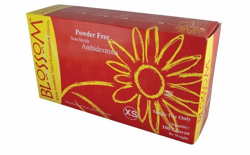 Blossom White Synthetic Vinyl Exam Dental Tattoo Beauty Medical 1000 gloves