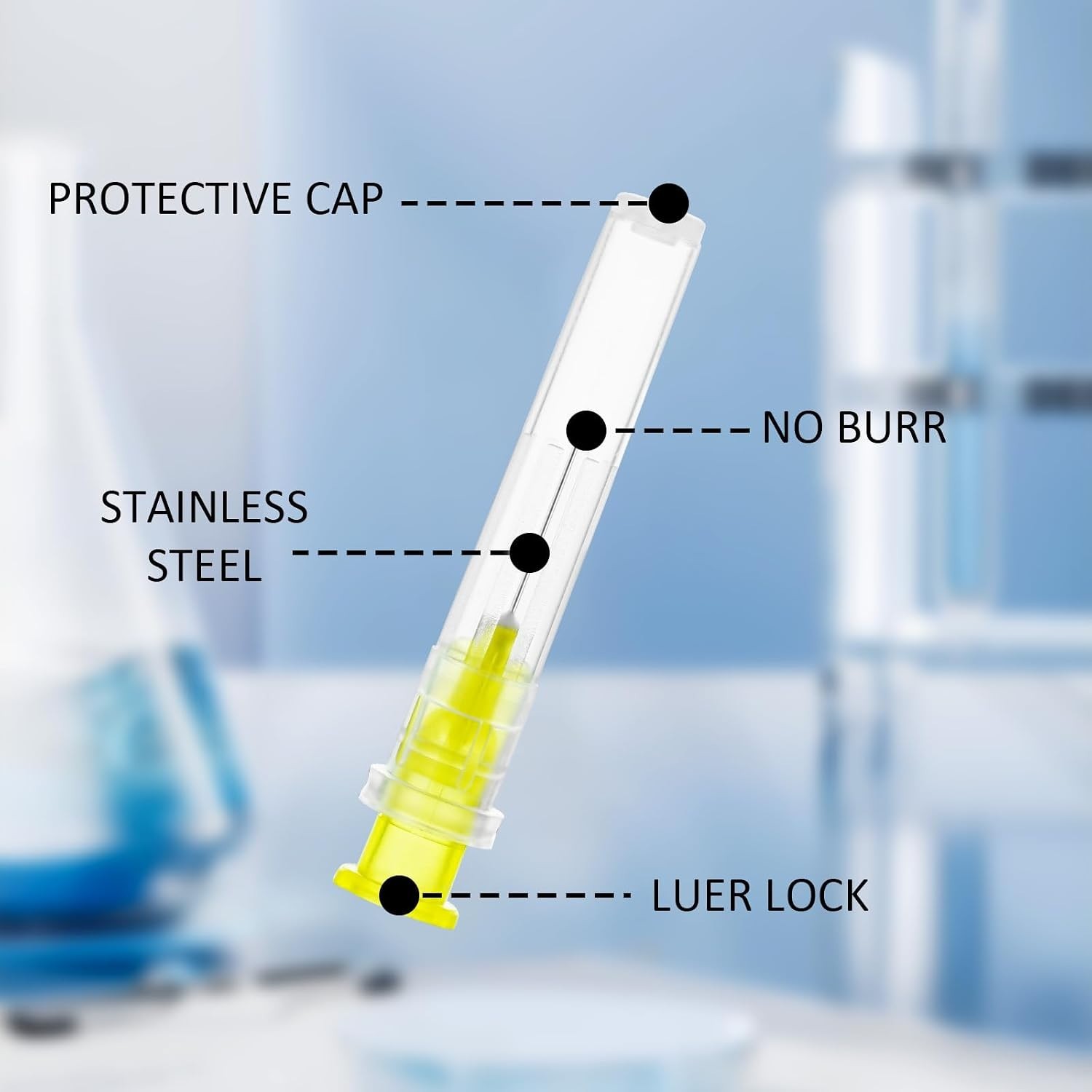 Versatile 100 Pack of 30 Ga Disposable Needles for Accurate Liquid Dispensing