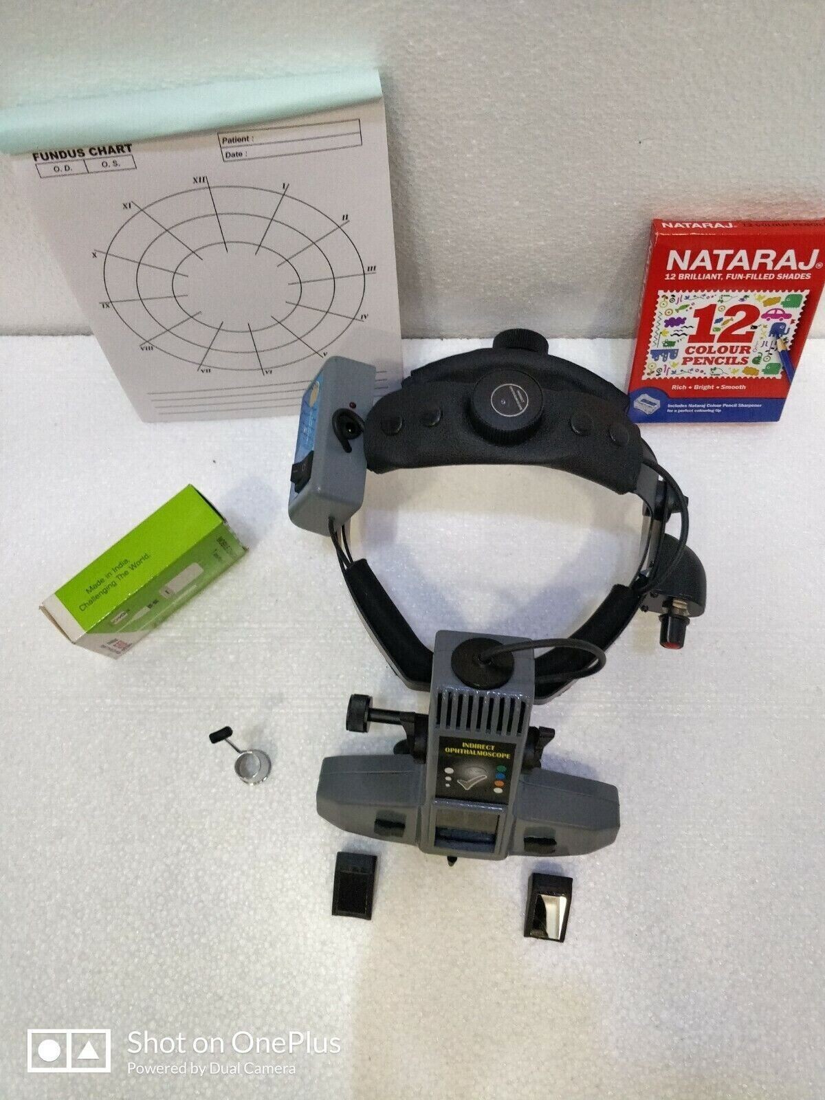 New cordless ophthalmic binocular indirect ophthalmoscope with 20d lens