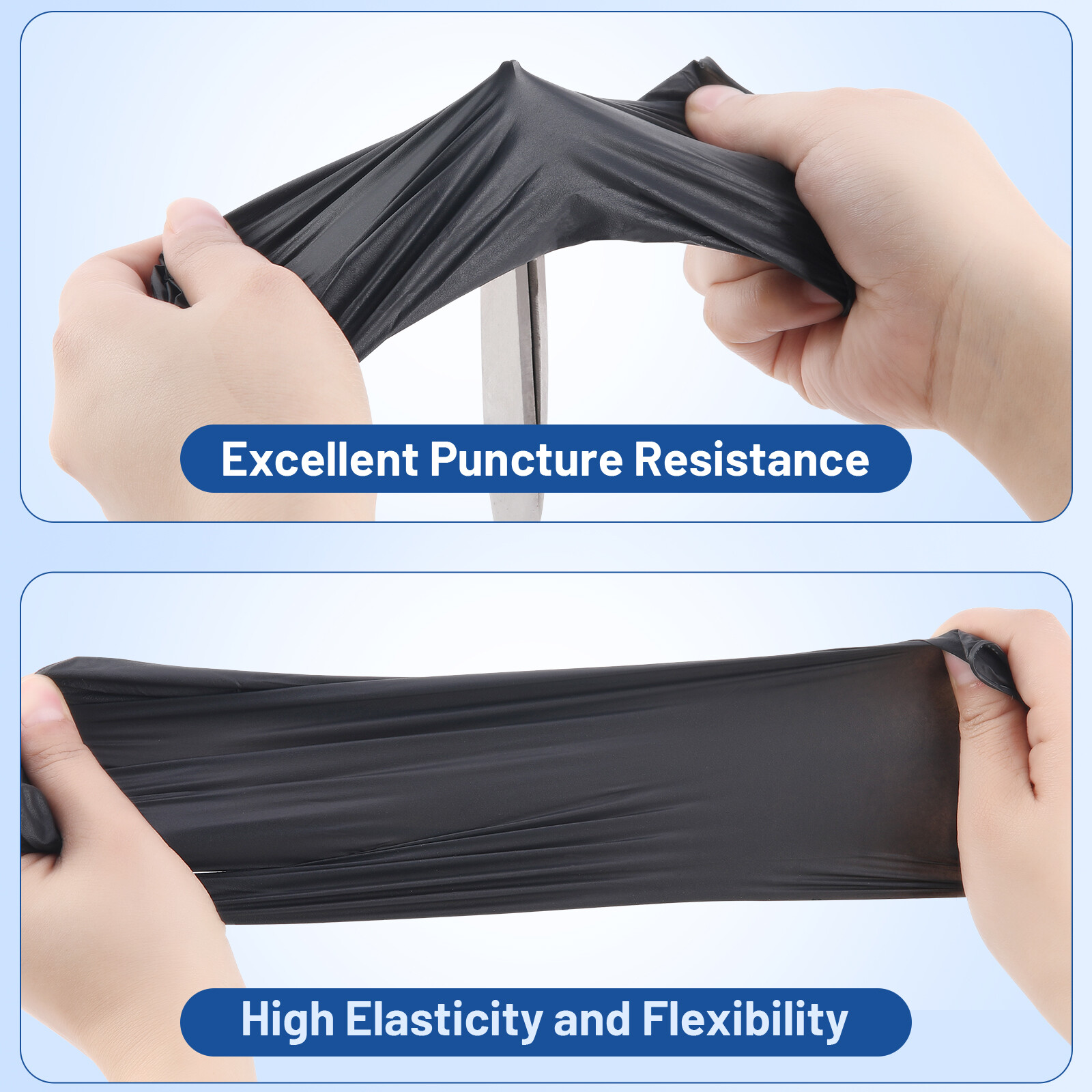 JMU Nitrile Disposable Gloves Powder Latex Free 3.5 Mil XS-XL Up to 4000pcs
