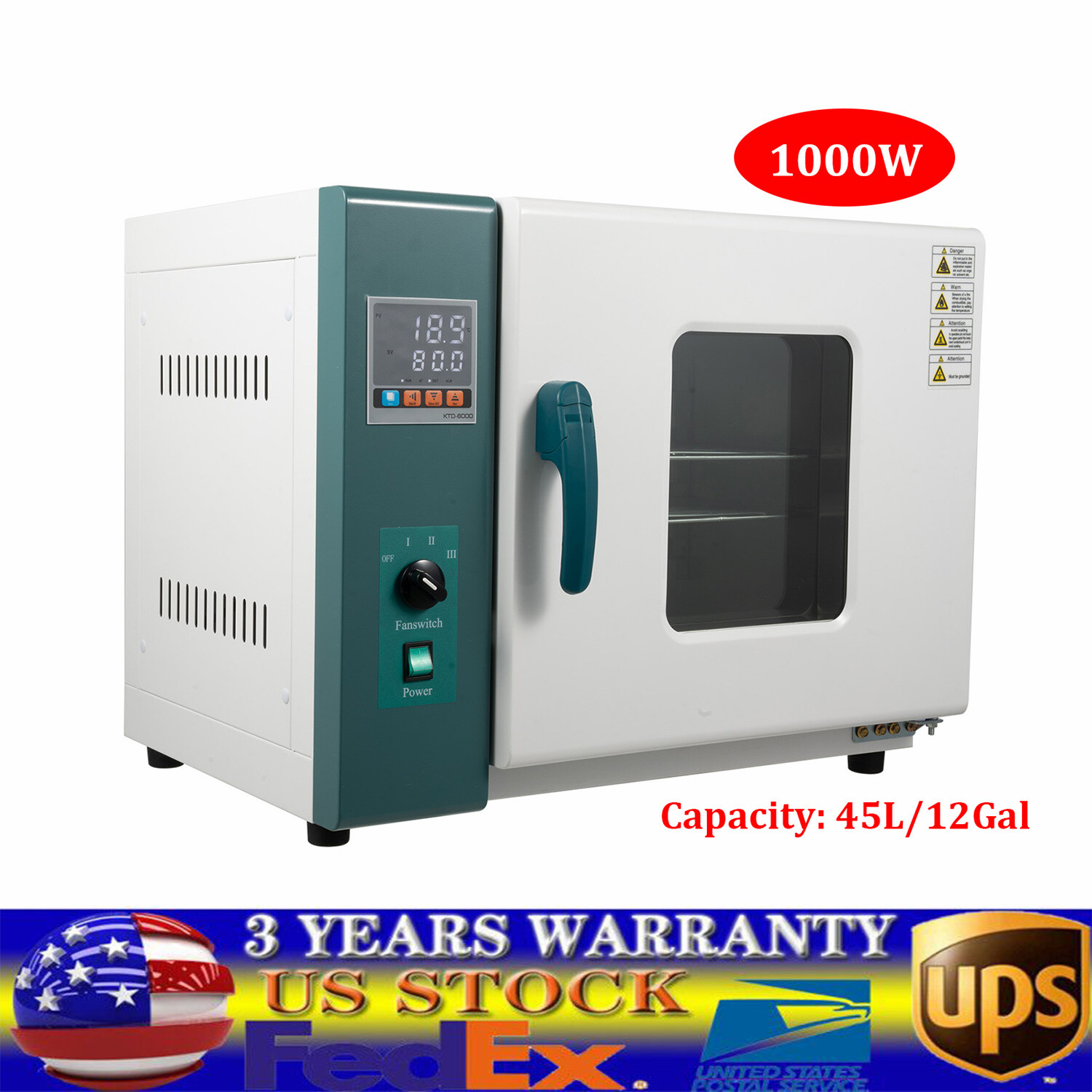 Lab Industrial Digital Forced Air Convection Drying Oven Laboratory 1000W USLE