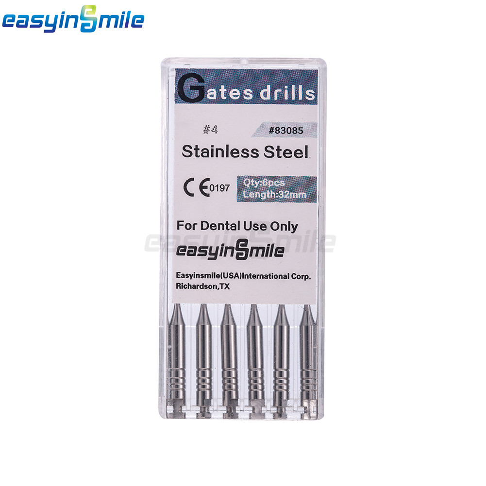 10pack Dental Endo Pesso Reamers/Glidden Gates Drill Spiral Burs Root Canal #1-6