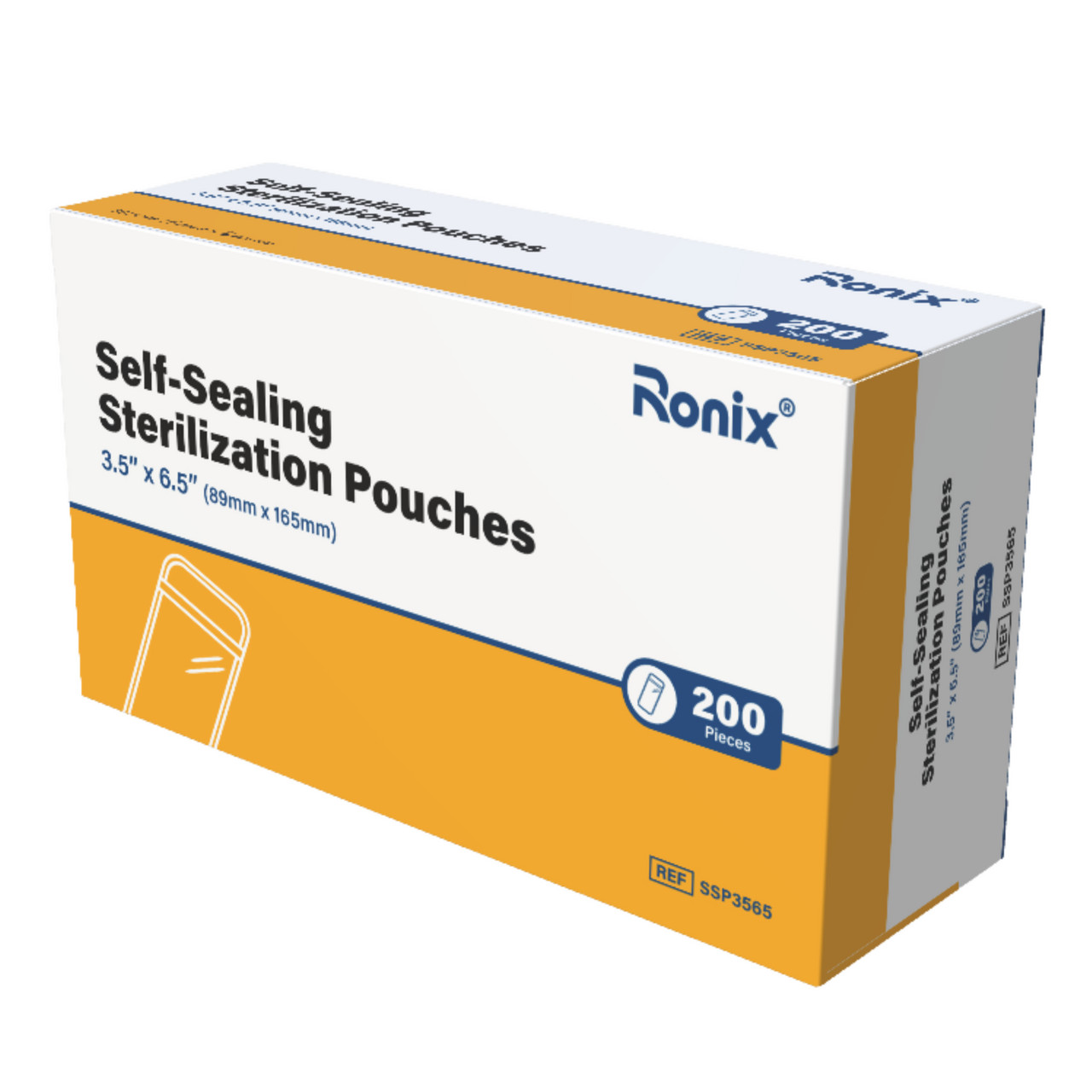 Self-Sealing Sterilization Pouches, 3.5″ x 6.5″, 200/Box