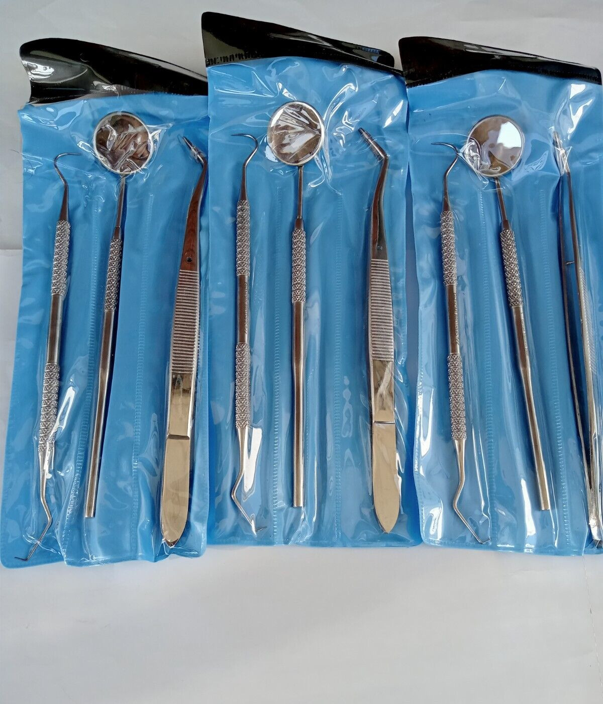 9 Pcs Basic Dental Instruments Set Mirror Explorer College plier German Grade