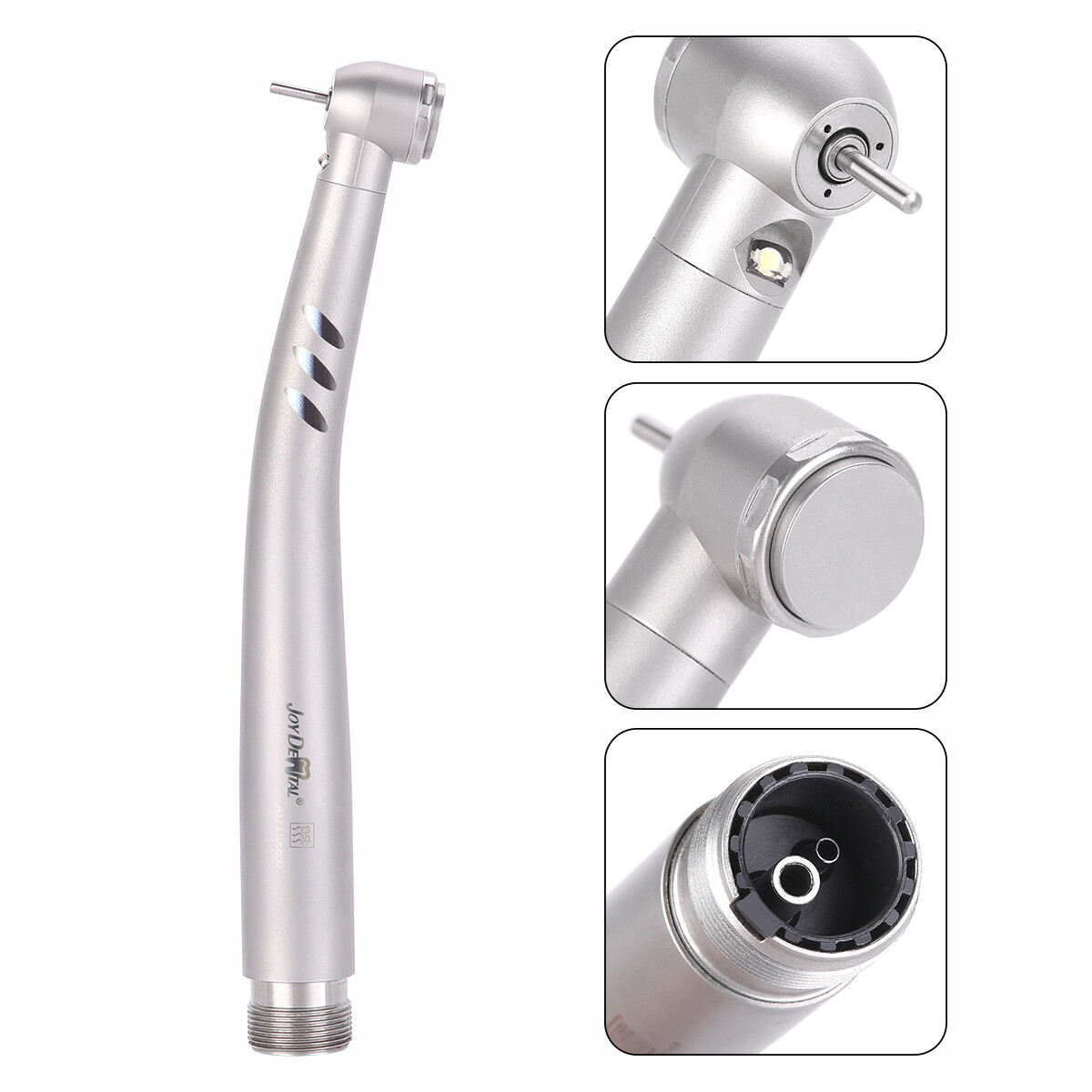 AZDENT Dental LED E-generator Fiber High Speed Handpiece Air Turbine 4/2Holes