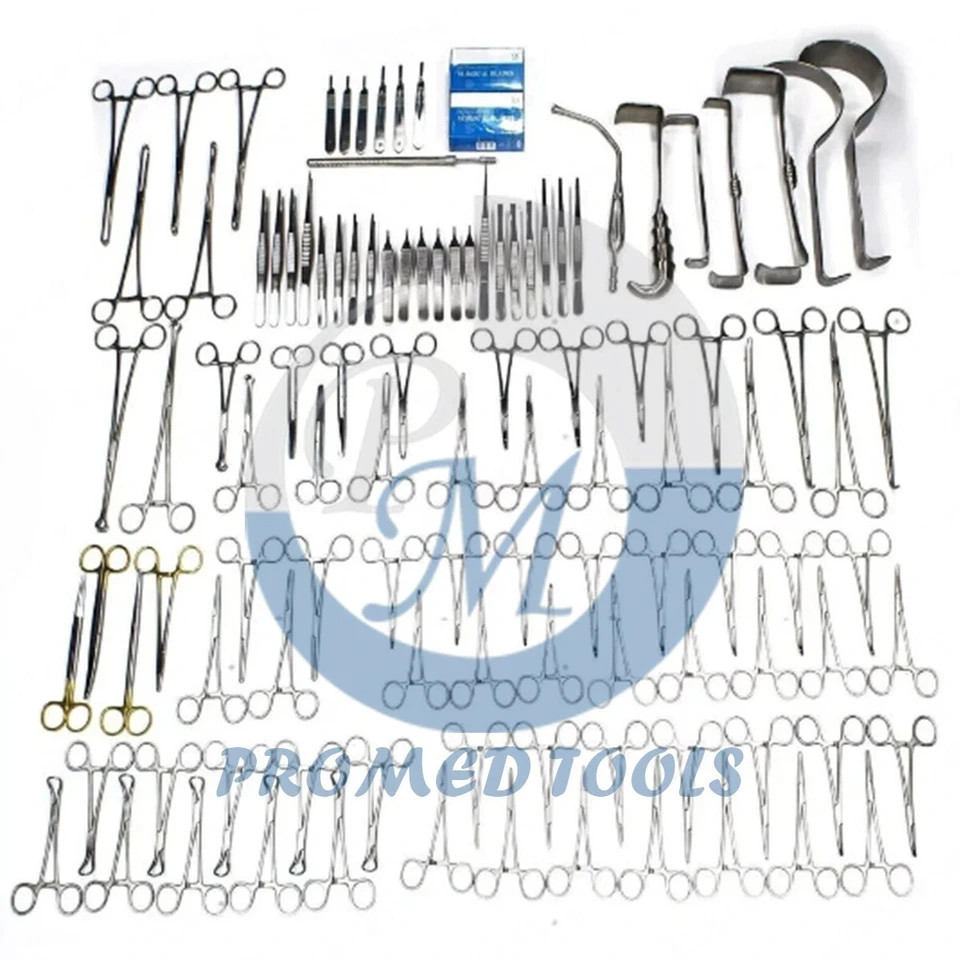 New 108-Pcs Set Laparotomy Instruments MedicalSurgical Abdominal Surgery Kit