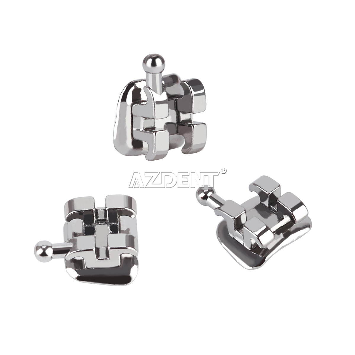 AZDENT Dental Orthodontic Brackets Braces Mini Roth MBT Slot 022/018 Hooks 345