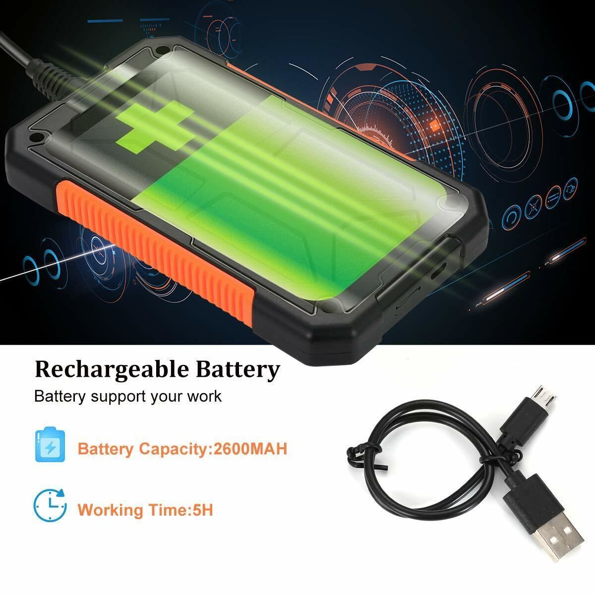 Industrial Endoscope Camera 1080P HD 4.3” Screen Borescope Inspection Camera US