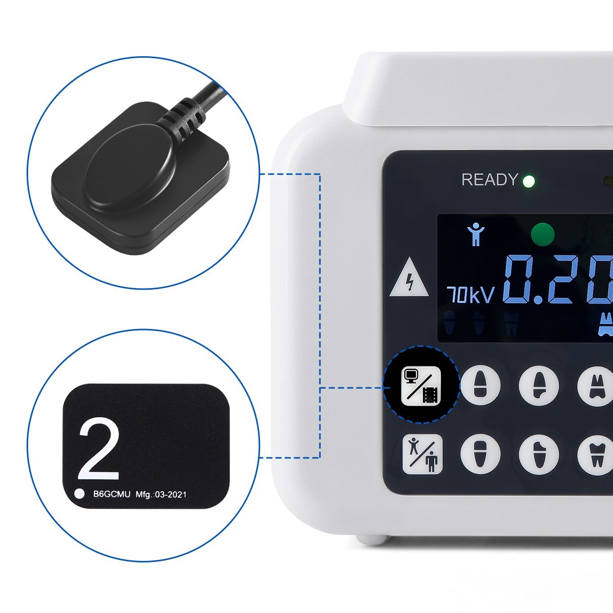 Dental Scatter Shield / X Mobile Unit Portable Ray Digital Machine /Size 1/2