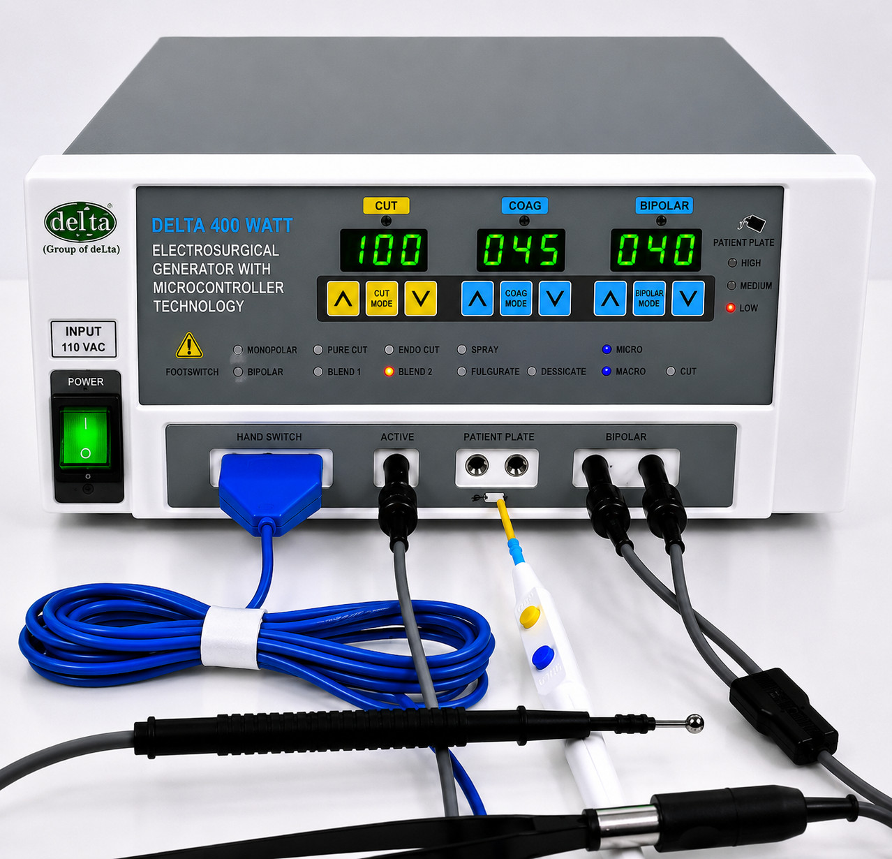 New Electro surgical Generator 400W Bipolar Monopolar Mode Electro Cautery*&