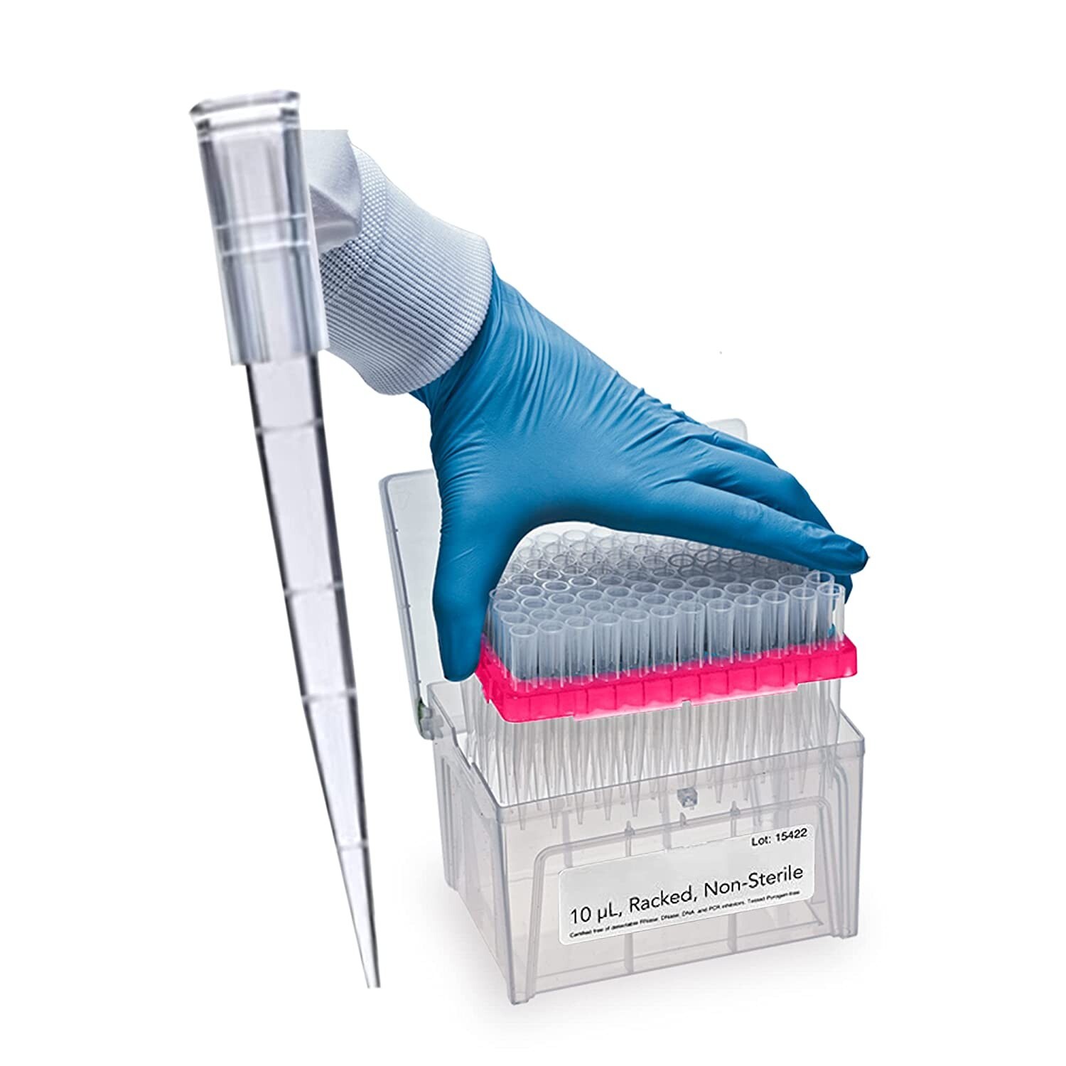 MICROLIT Hydrophobic Pipette Tips, 10ul, 960ct, Low-Retention, Universal Fit
