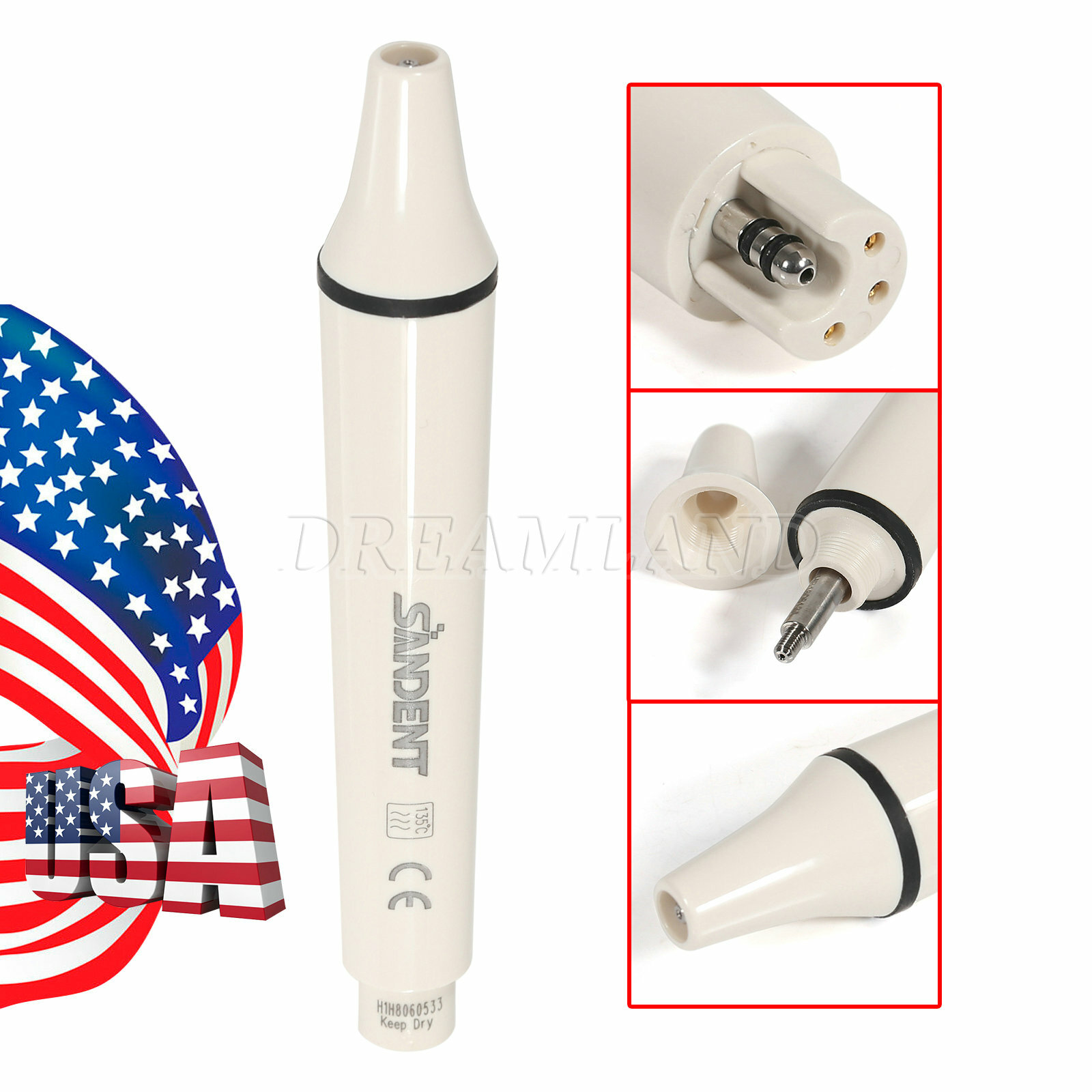 1-10 SANDENT Dental Ultrasonic Piezo Scaler Handpiece Fit EMS/SKYSEA Scaler