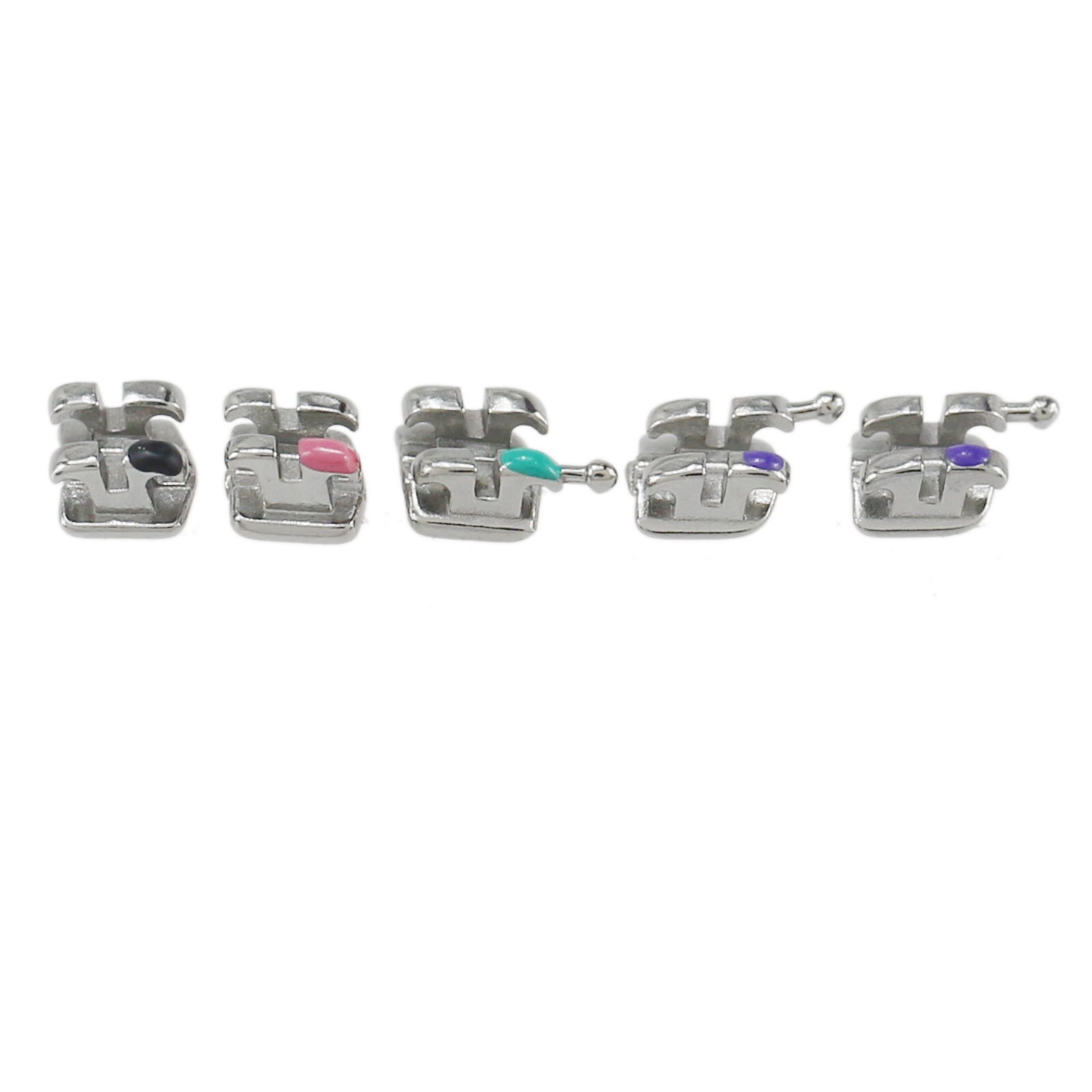 Dental Orthodontic Braces Brackets Mini Roth MBT 018 345 Hooks Metal MIM
