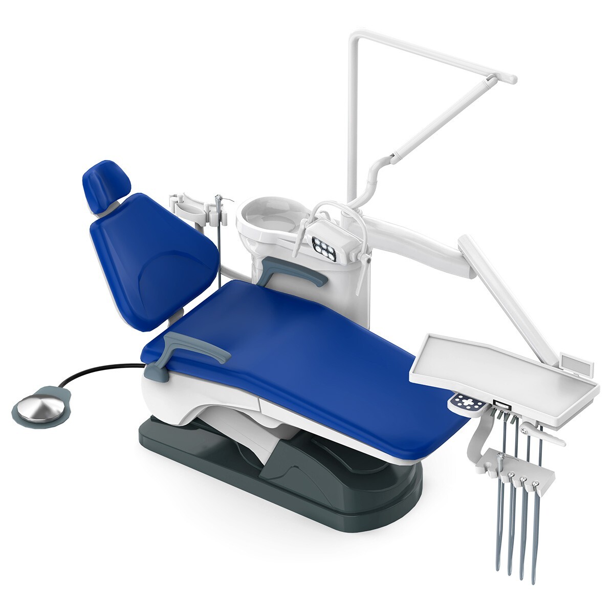 FDA Dental Unit Chair Computer Controlled DC Motor PU Hard Leather Big Sale
