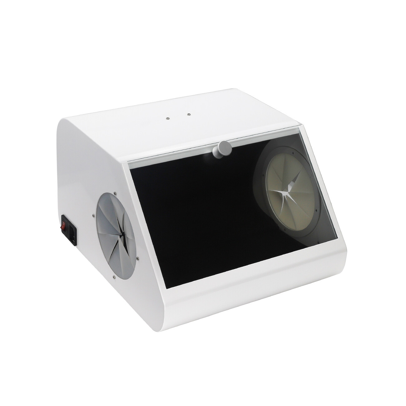 Dental Sandblasting Dust-proof Case Grinding Polishing Box Lapping Protector LED