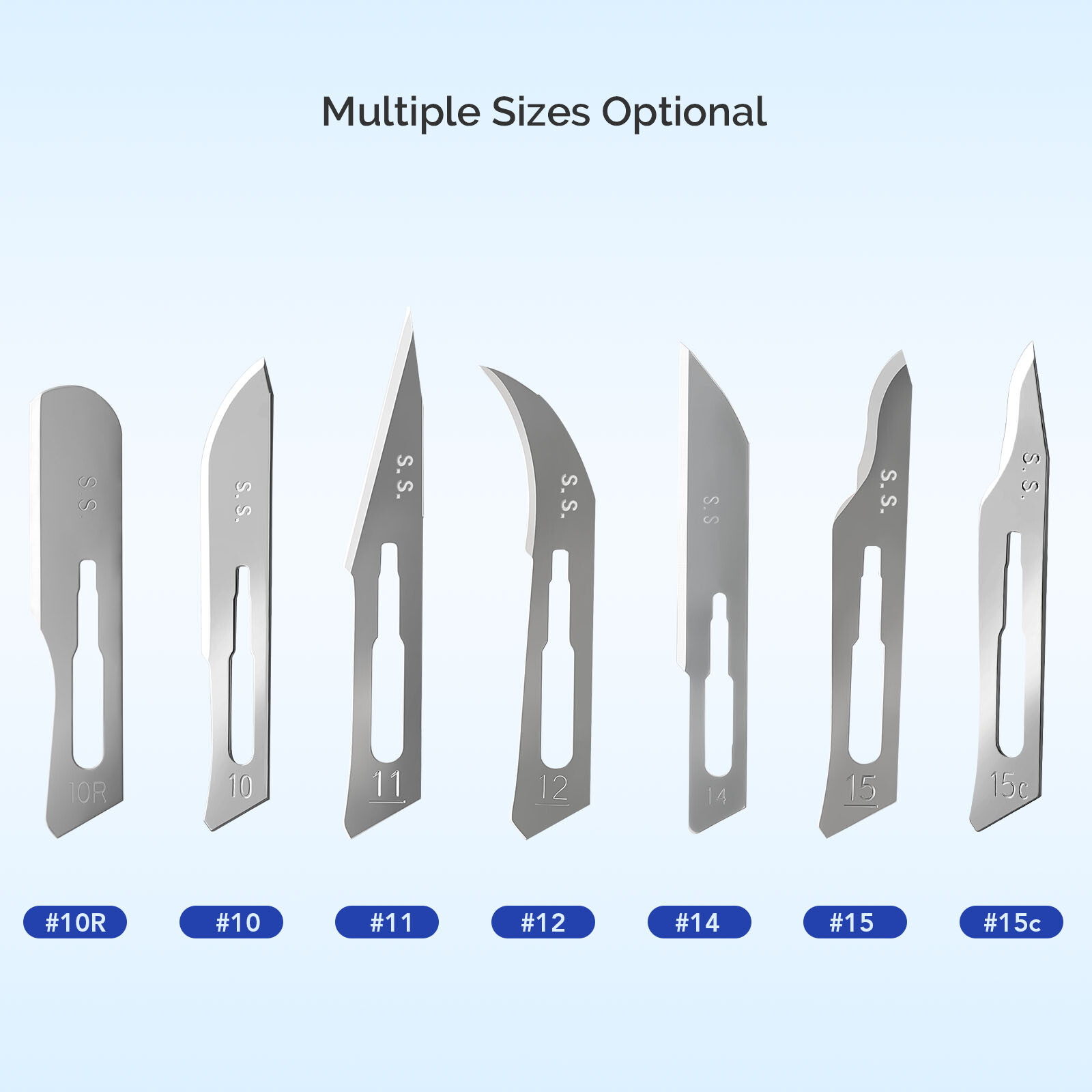 100Pcs/Box JMU Dental Sterile Surgical Blades Scalpel Disposable Stainless Steel