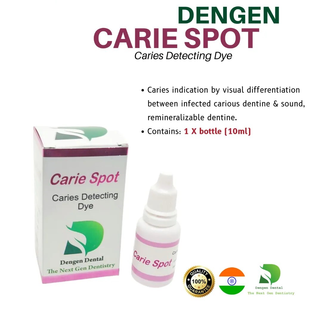 New Dengen Dental CARIE SPOT Caries Detecting Dye indicator 10ml (Free Ship)