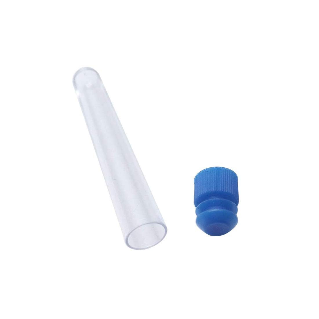 50 Pcs 15x100mm Plastic Test Tubes with Caps Scientific Experiments 13ml