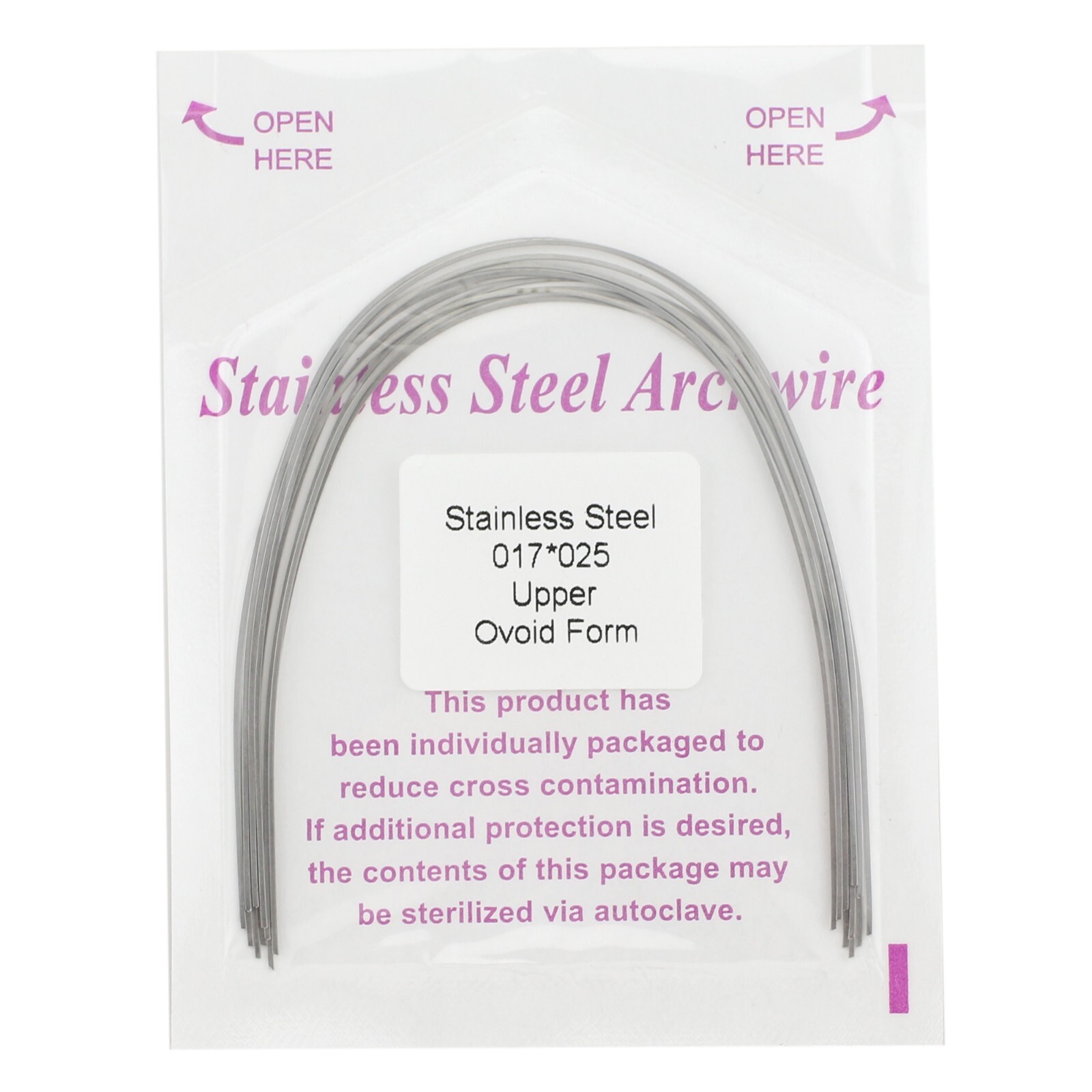 Orthodontic Arch Wire Ovoid Round Rectangular 12 14 16 1622 1725 Stainless Steel