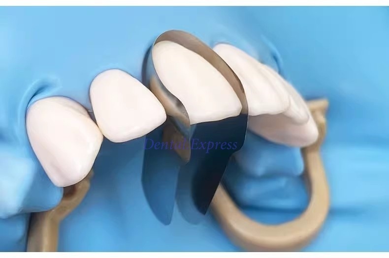 Dental Contoured Anterior Matrix Bands Restoration Metal Matrices System Twin M8