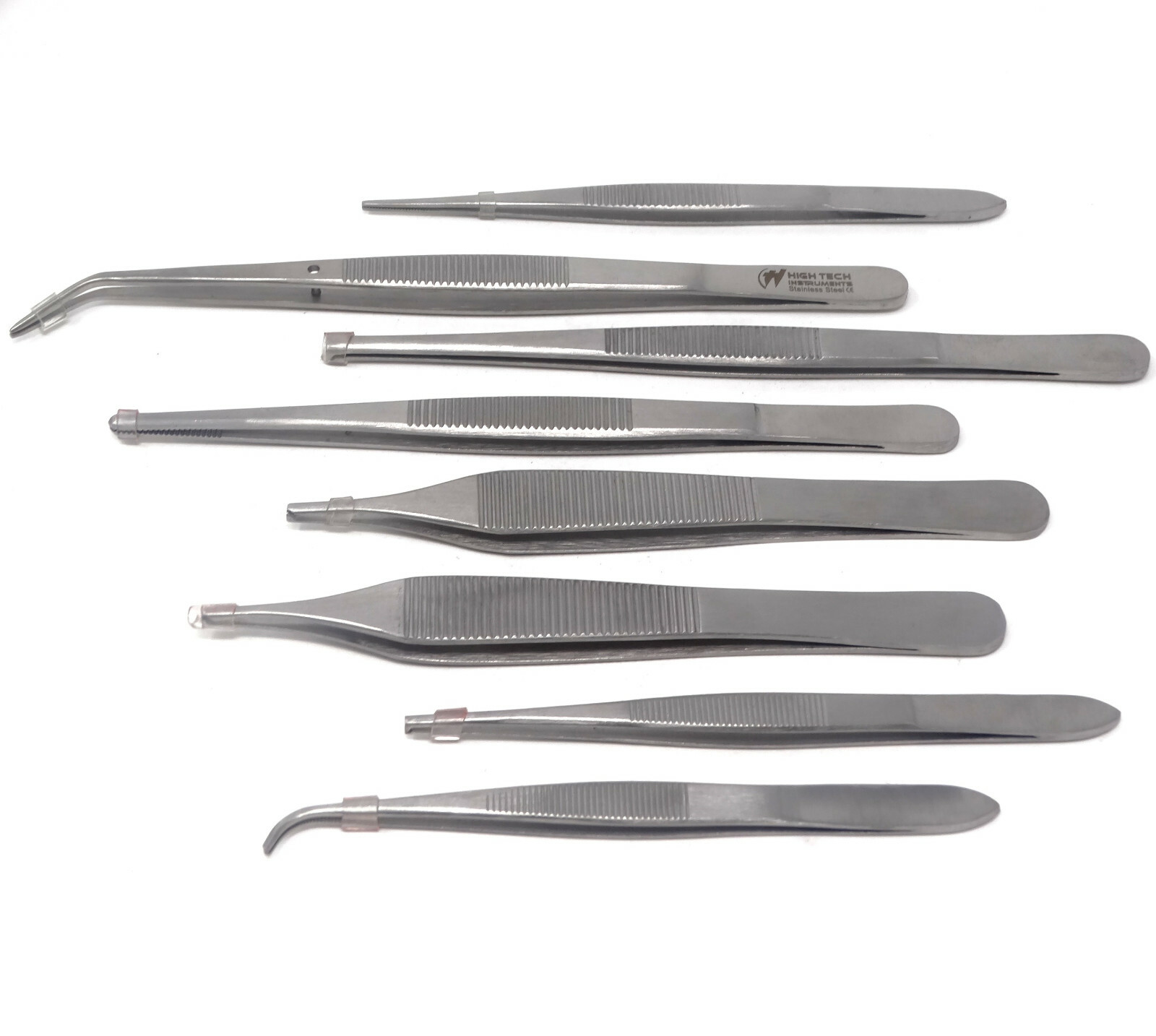 8 Surgical Tweezers Medical Nursing Thumb Forceps Cotton Dressing Vet Instrument