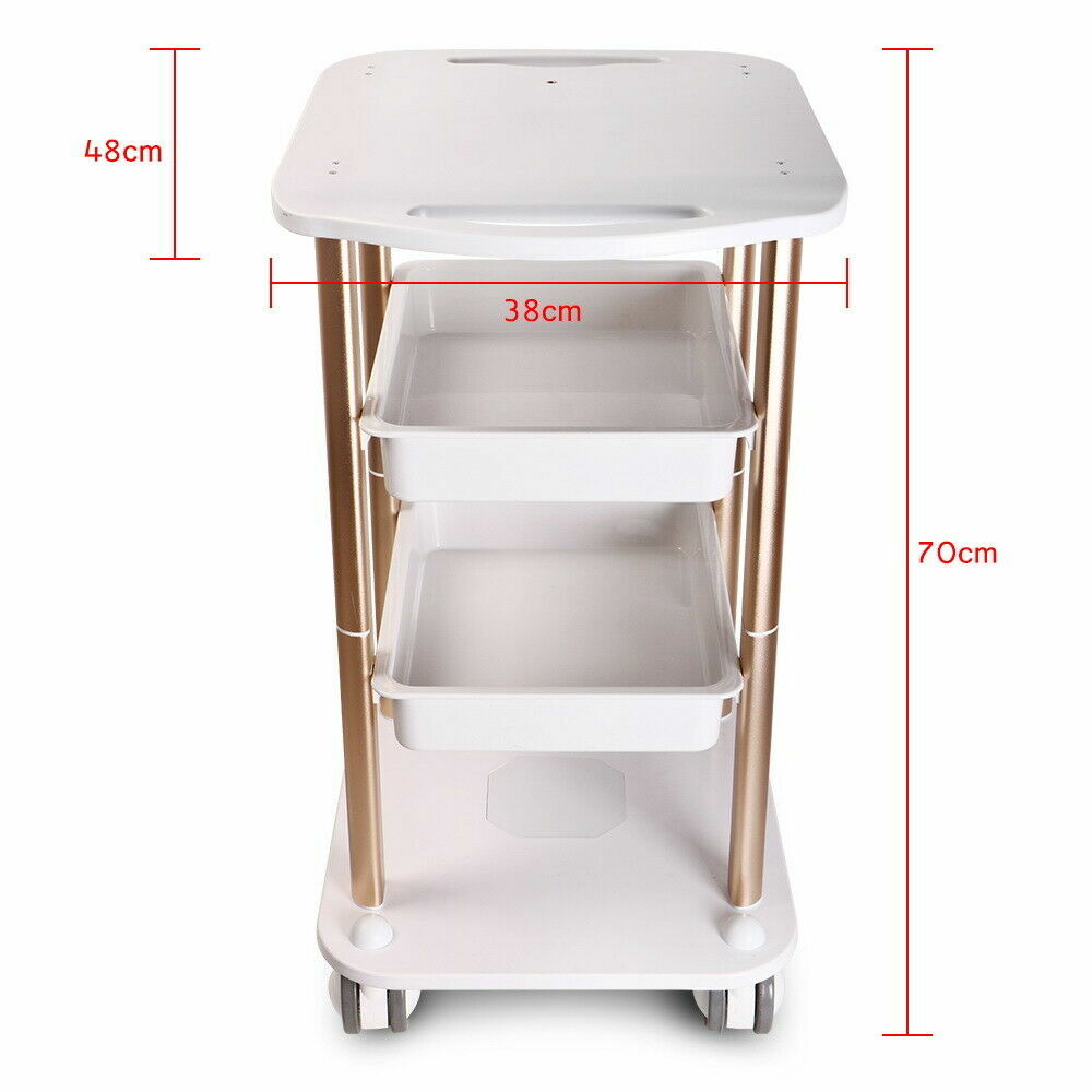 4-Layers Trolley Cart Stand Ultrasonic Cavitation RF Beauty Spa Salon Machine