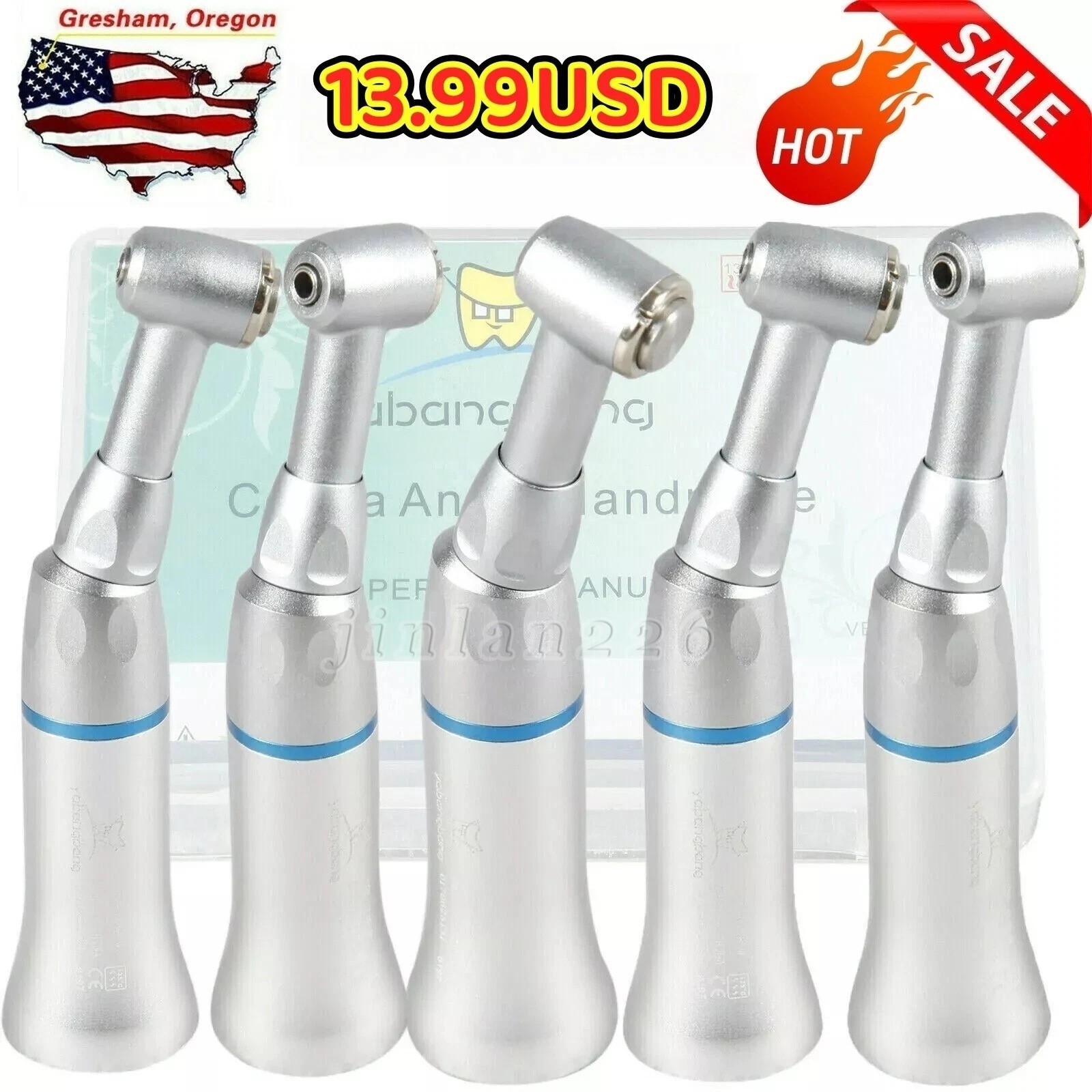 NSK Style Dental Low Slow Speed Handpiece Contra Angle Push Button E-Type FDA OR