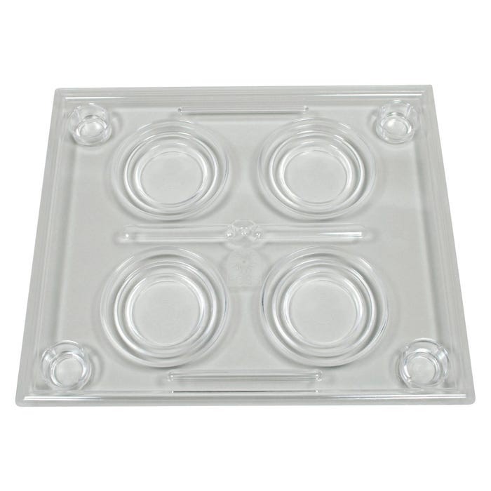 FOSS Plastic Laboratory Sample Tray – Holds 4 Cups or Evaporating Dishes