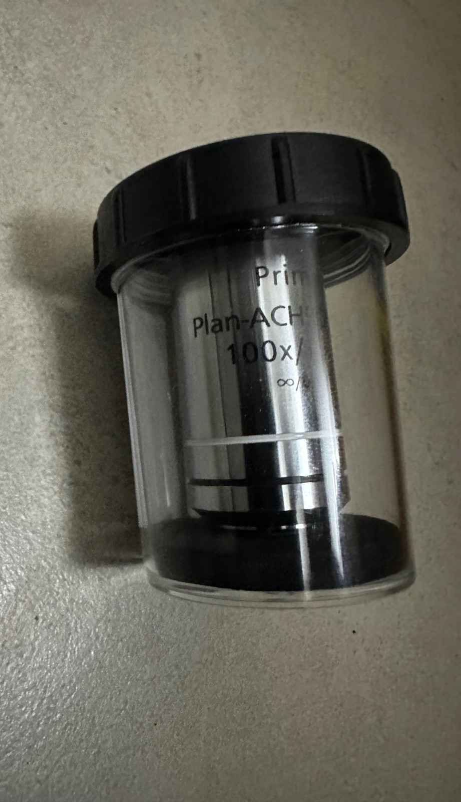 Zeiss Primo Plan-ACHROMAT 415500-1604 Microscope Objective Lens 100x / 1.25