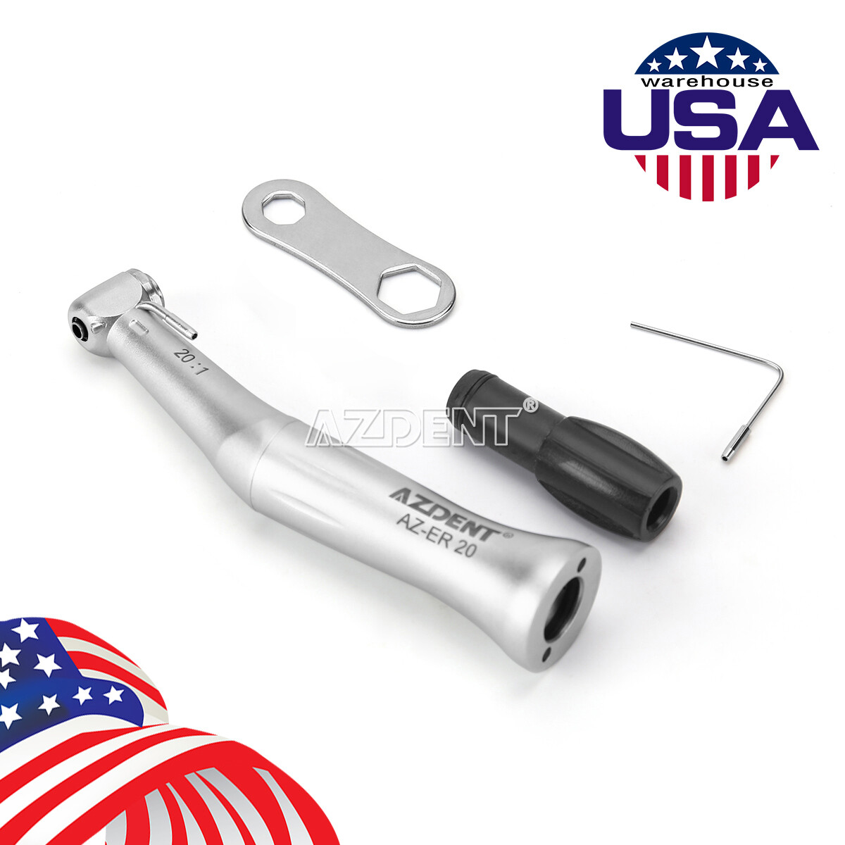 Dental E-Type 20:1 Push Button Implant Contra Angle Low Speed Handpiece