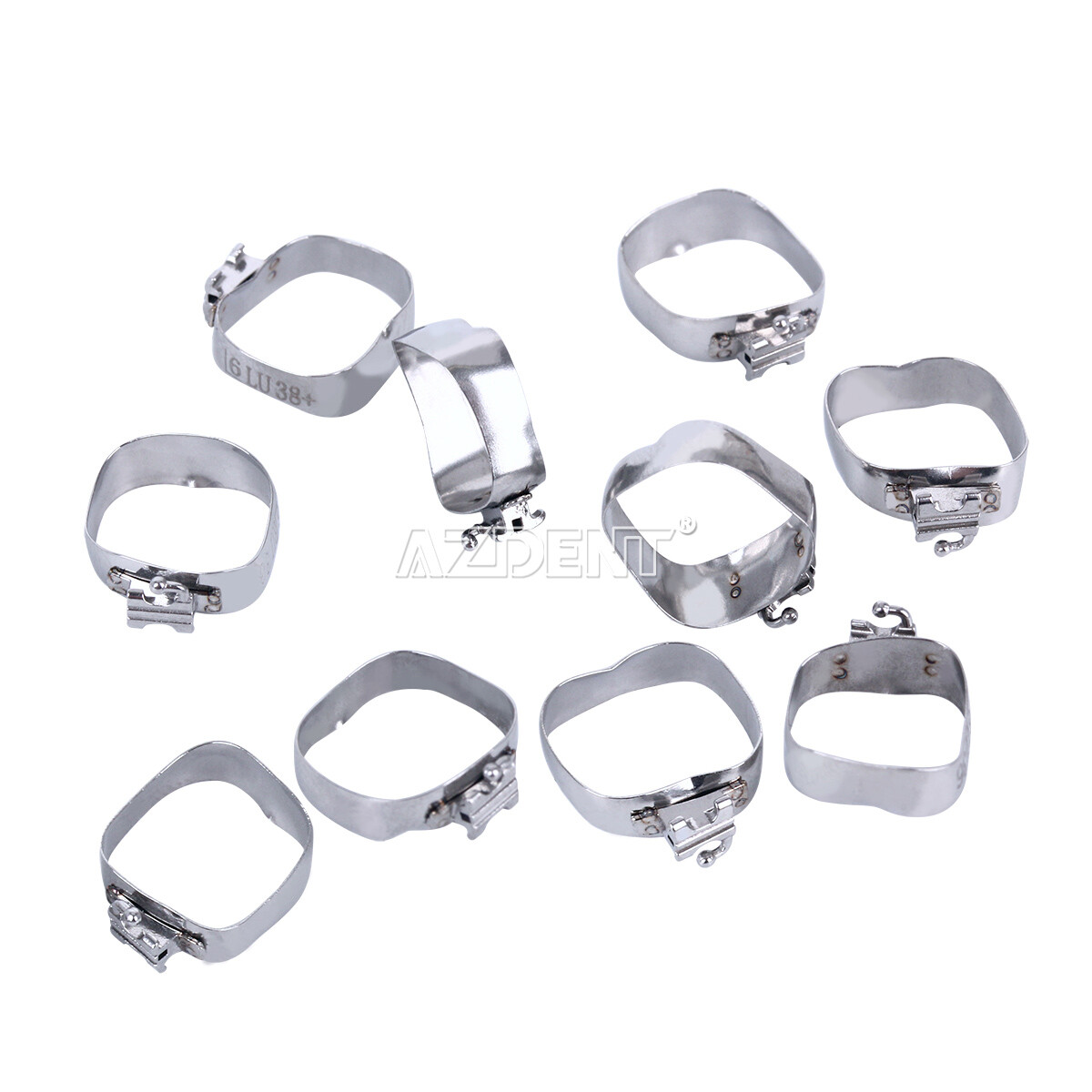 Dental Orthodontic Bands with Buccal Tube 1st Molar Roth/MBT .022 16#-35 #