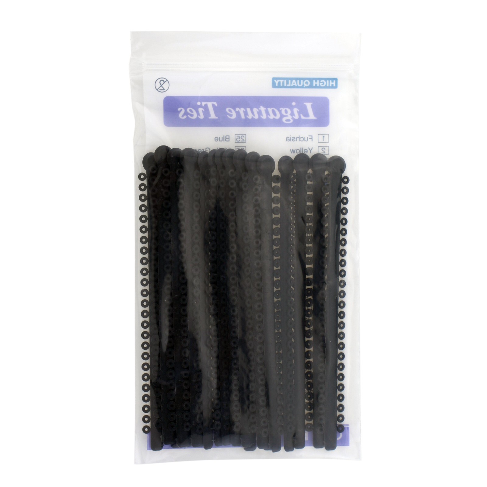 1000pcs Dental Ligature Ties Braces Rubber Bands Orthodontic Elastic 11 Colors
