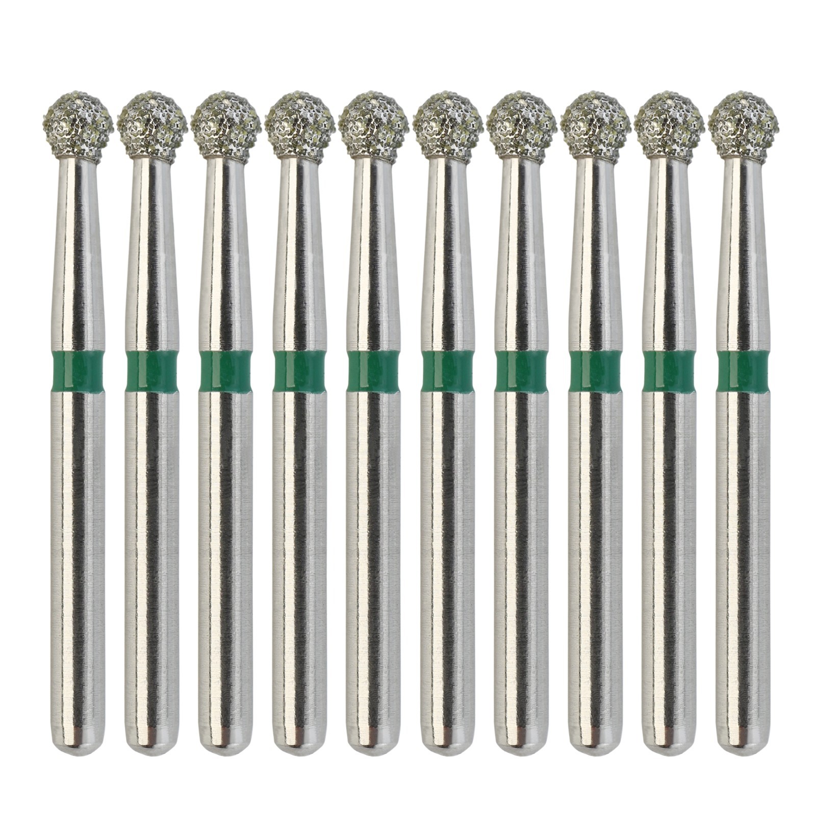 Diamond Bur 801/021C Multi-Use Round Ball Coarse Grit Friction Grip High Speed