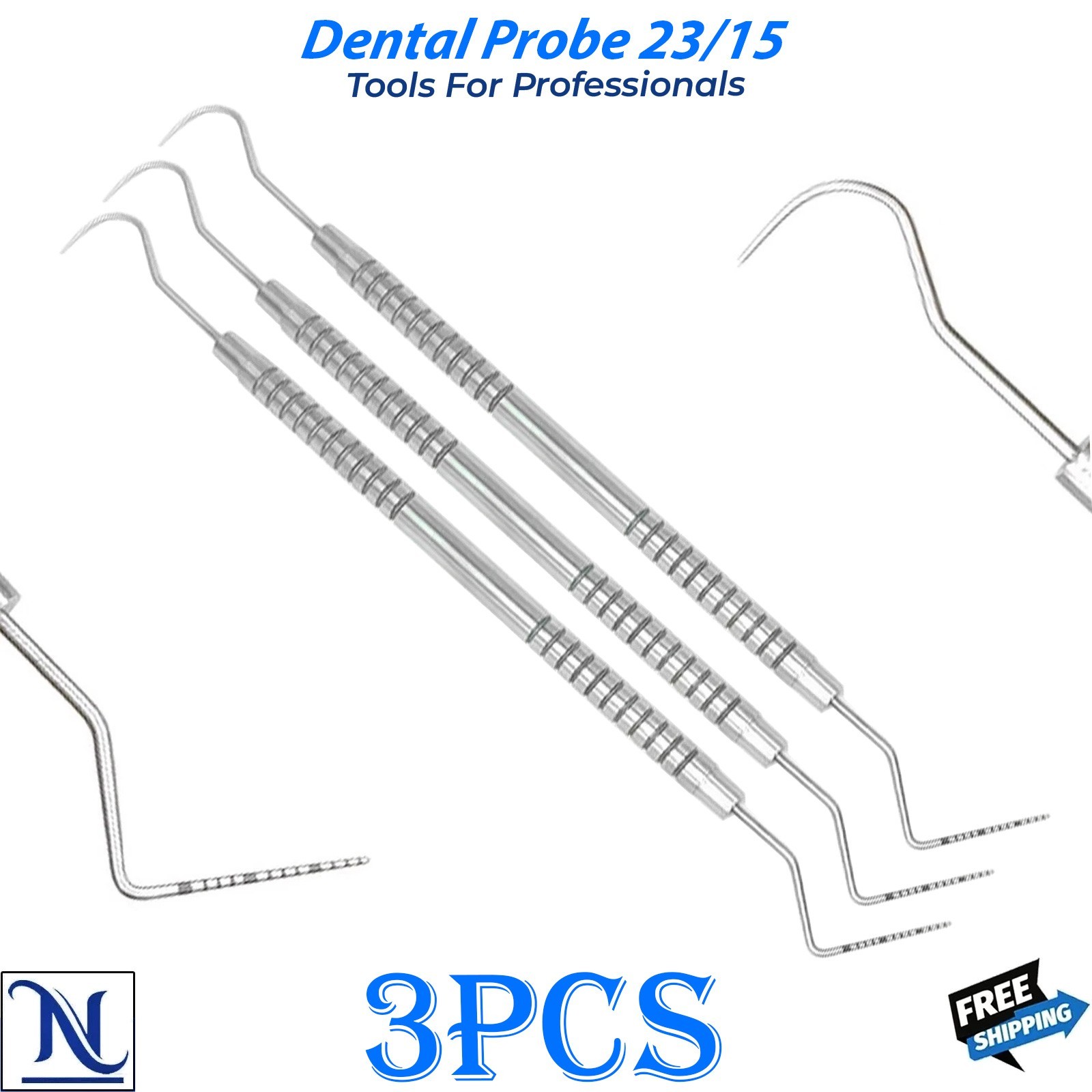 Dental Perio Explorer 23/15 Double Ended Color Marking Diagnostic Tool