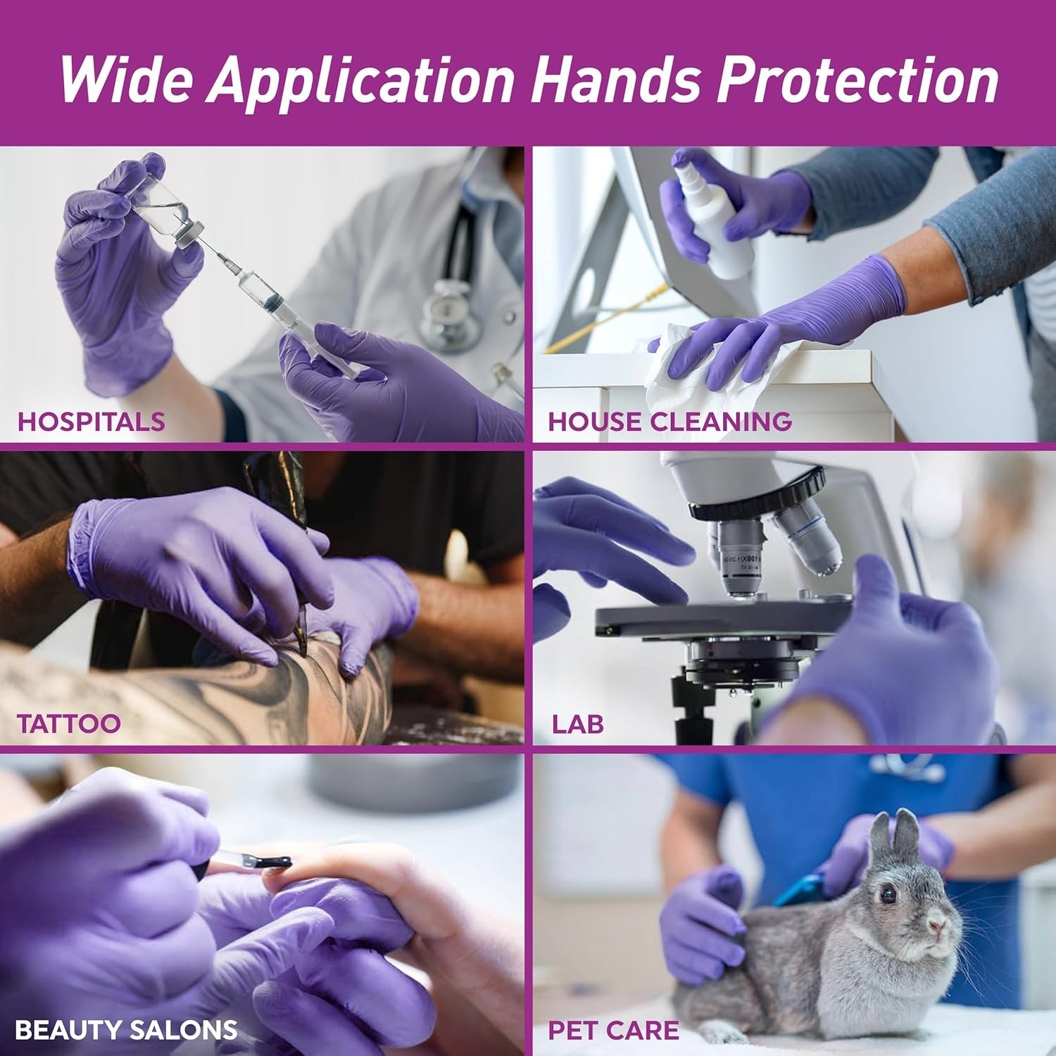 MedPride Powder-Free Nitrile Exam Gloves, Iris Blue, Medium, Box/100 – USA