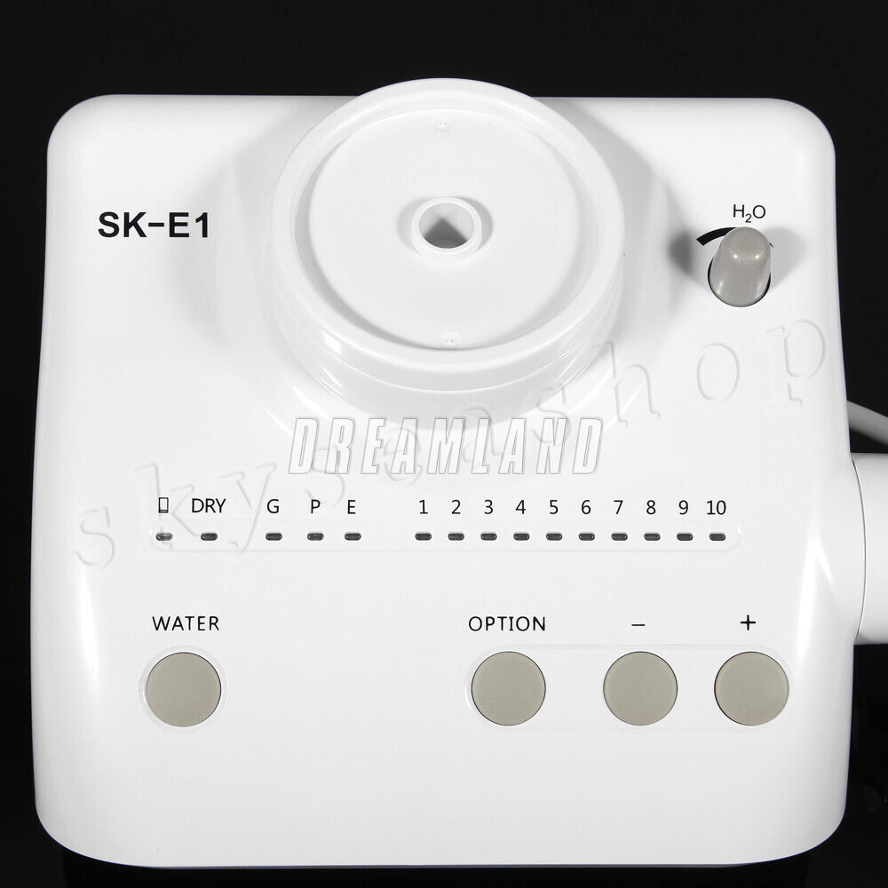 SK-E1 Dental Ultrasonic Scaler with 2*Bottles fit Woodpecker EMS Handpiece Tips