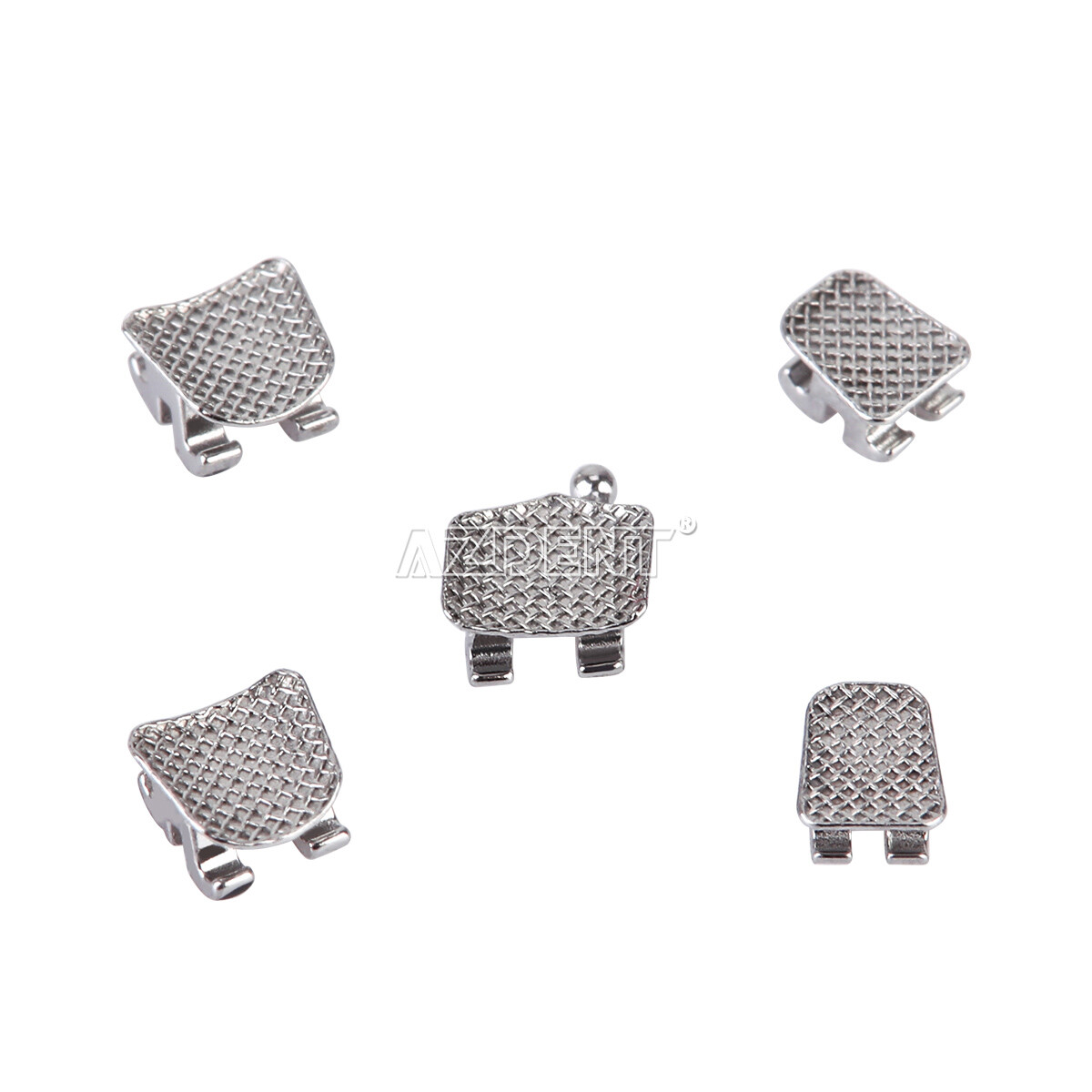 10 Packs Dental Orthodontic Bracket Brace Standard Roth 022 Hooks 3 Metal AZDENT