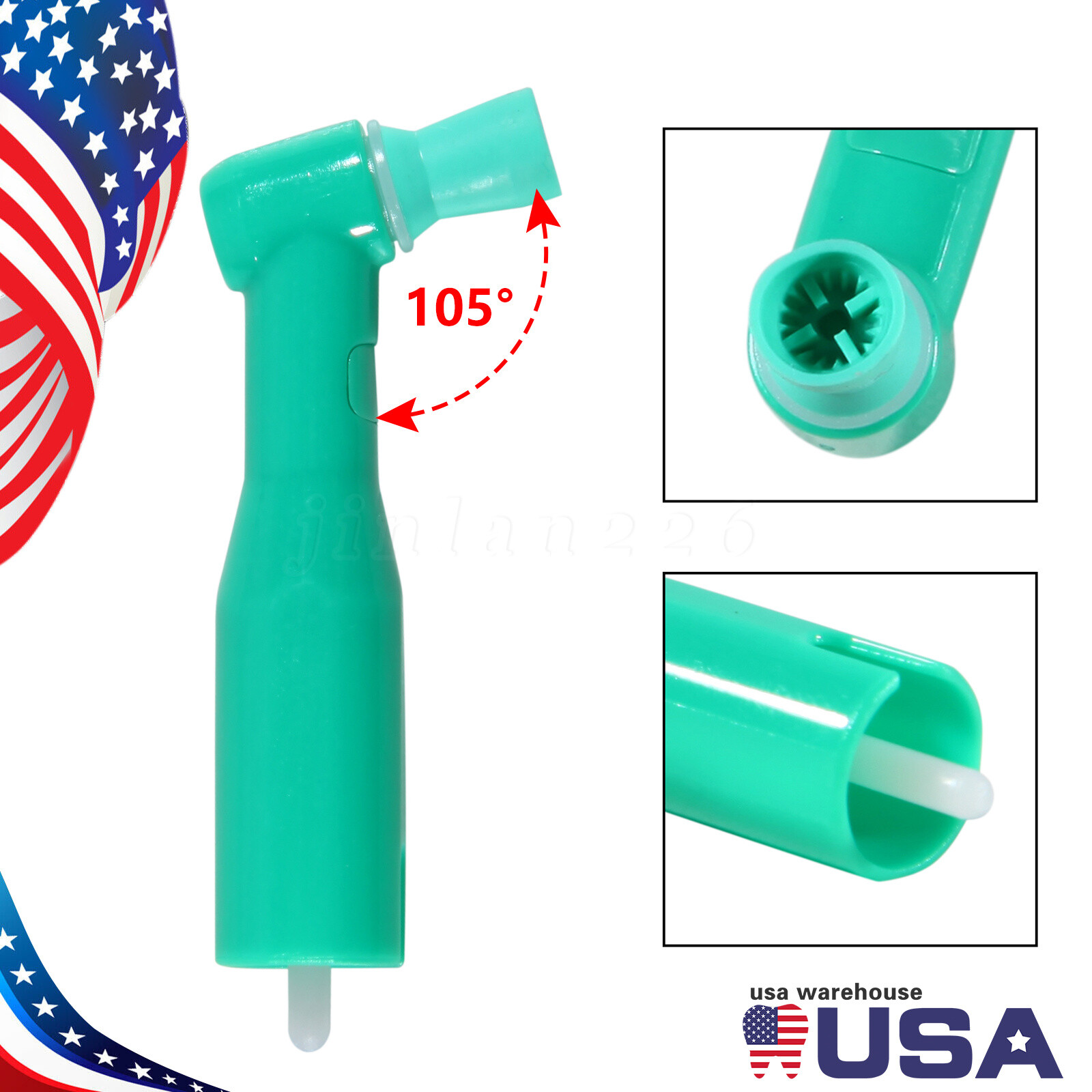 Dental Disposable Prophy Angles Regular Latex Free Contra Angle 105° – 500pcs