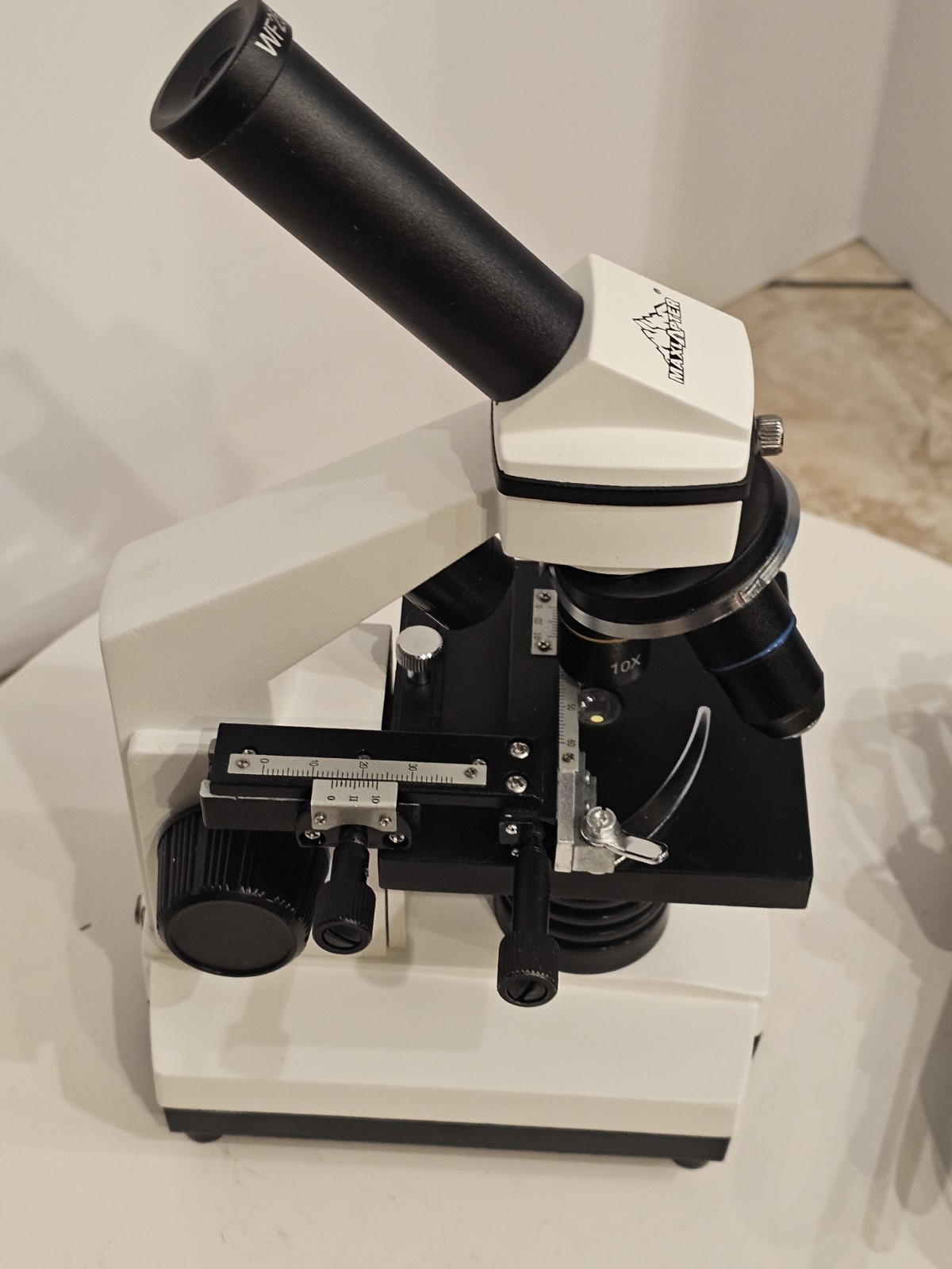 Maxlapter WF25X Monocular Upright Compound Microscope 4/10/40X