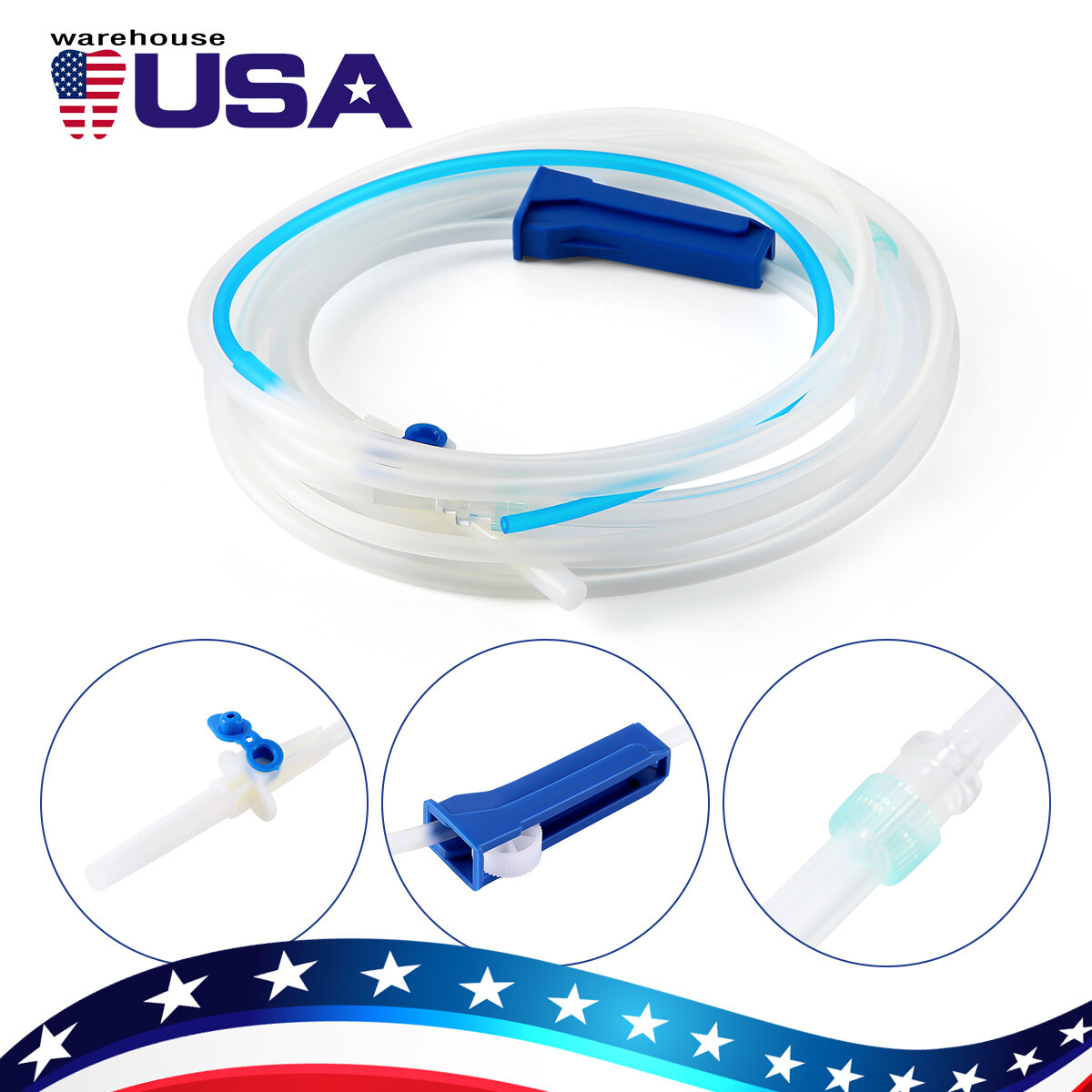 US Dental Implant Surgery Irrigation Tubing Disposable Tubes fit WH/NSK/NOUVAG