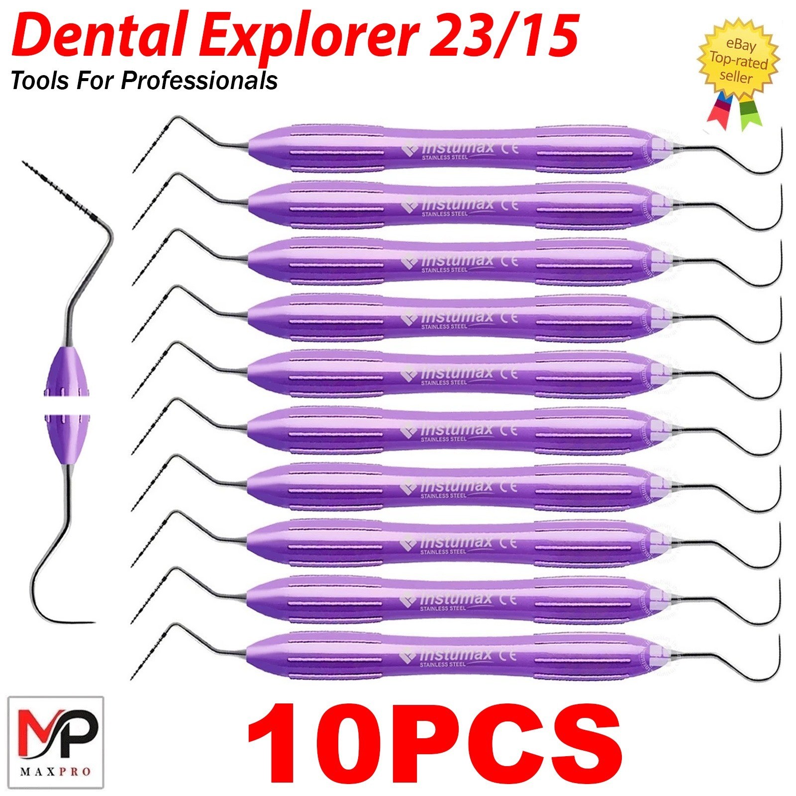 Dental Perio Probe UNC 23/15 Explorer Silicone Handle Double Ended Instruments