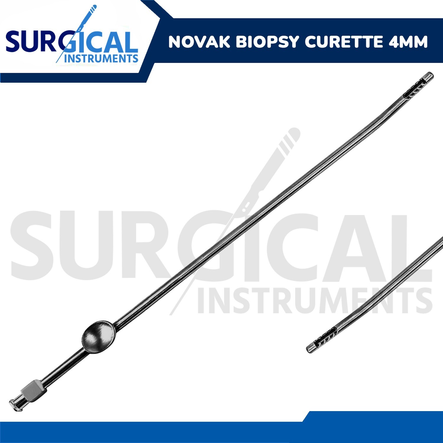 Novak Biopsy Curette 4 mm Gynecology Surgical Instruments OB/GYN German Grade