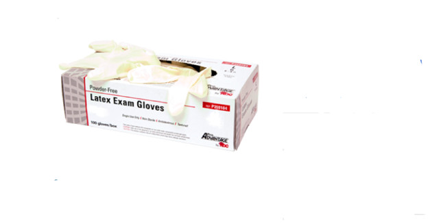 White Latex Exam Gloves, Extra Small XS – Powder Free (Box of 100)