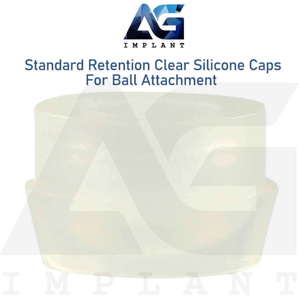 10 Standard Regular Silicone Caps 2.5mm For Ball Attachment Dental