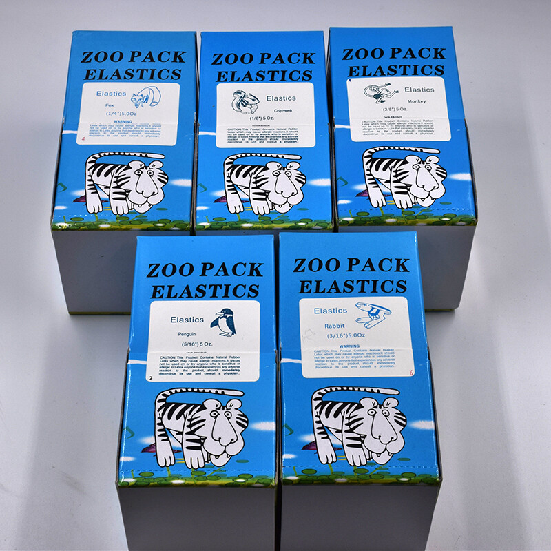 Dental Orthodontic Elastics Rubber Bands Free Latex Braces 15 Sizes For Choice
