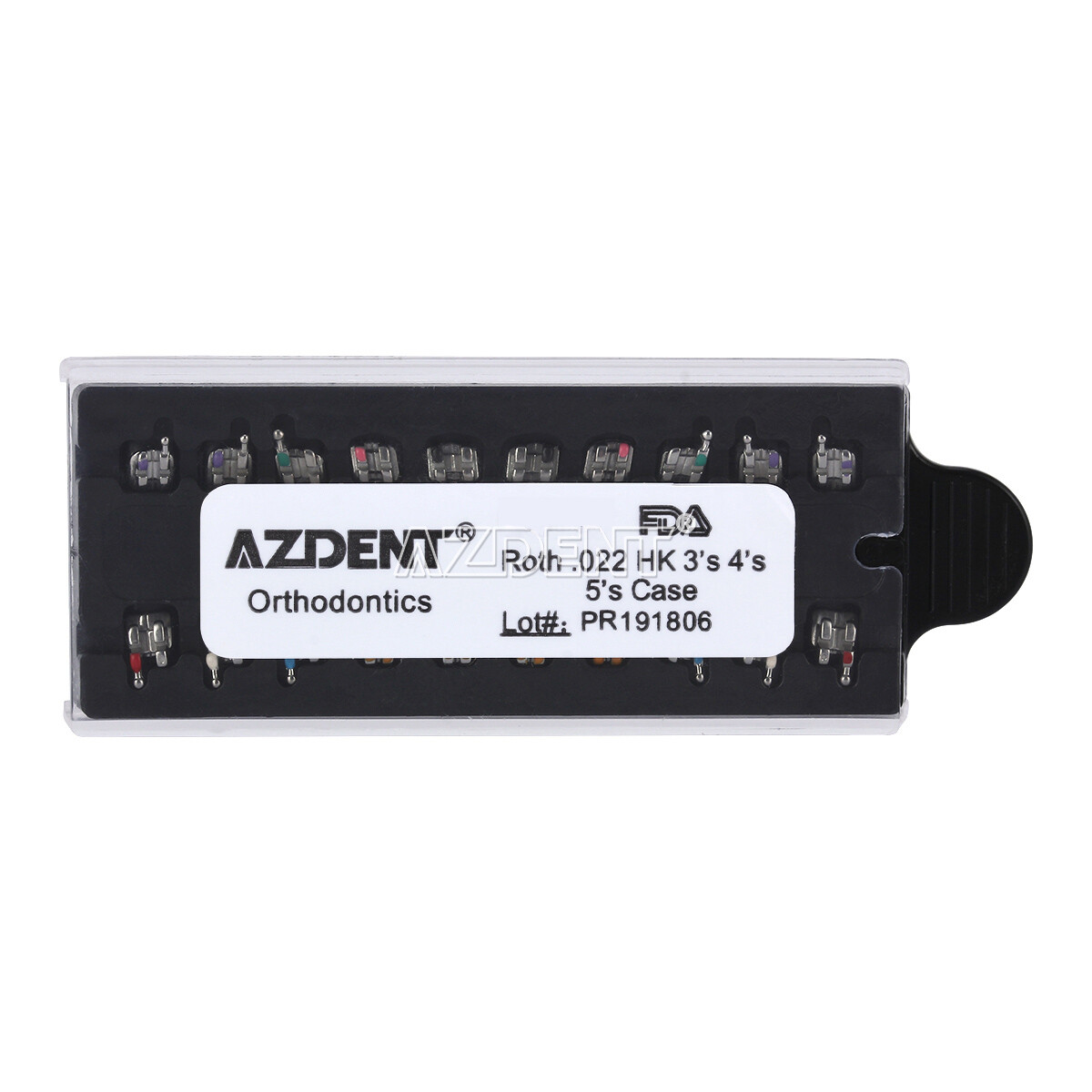 AZDENT Dental Orthodontic MIM Monoblock Bracket Braces Mini Roth/MBT 018/022