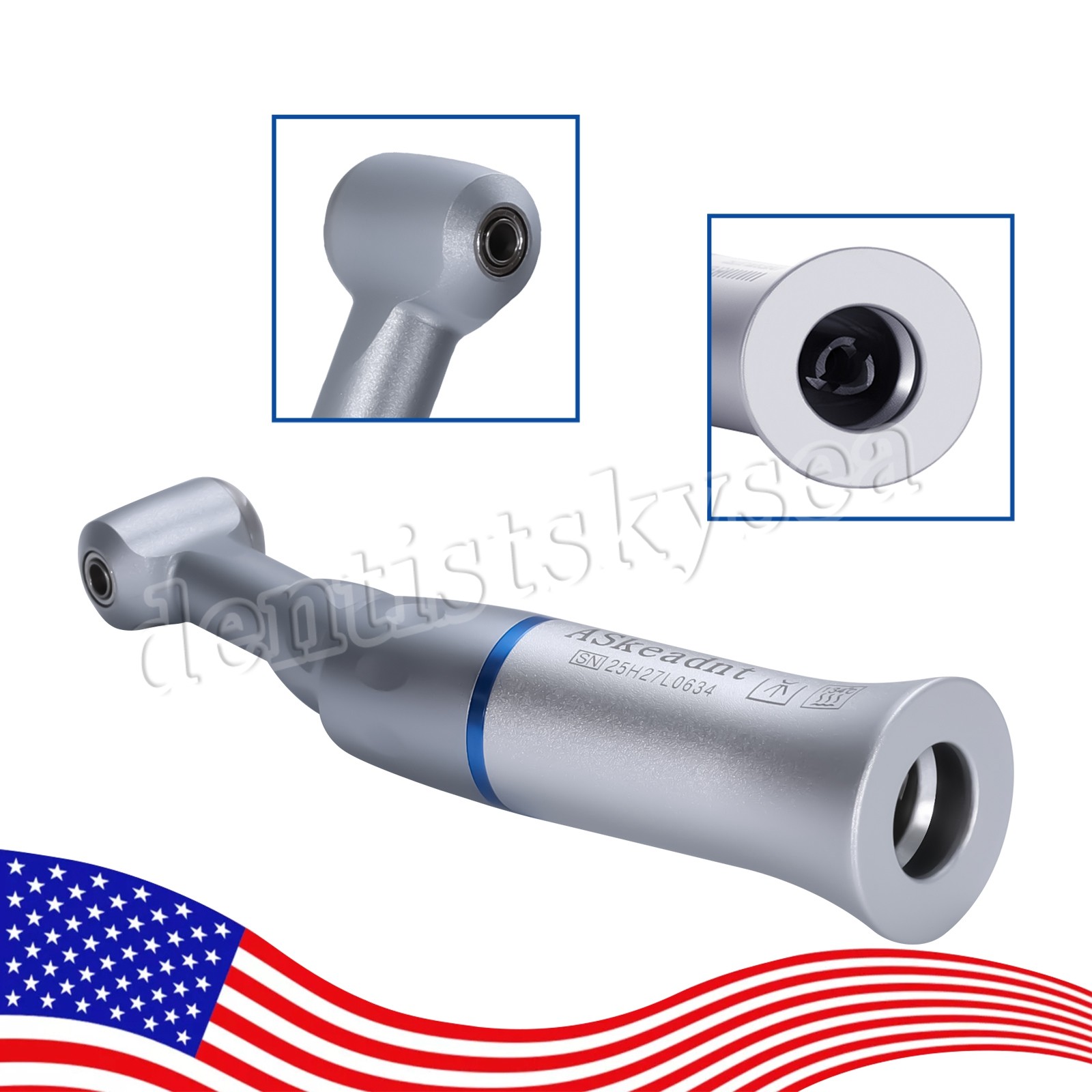 10X YAD Dental Low Speed Handpiece Push Contra Angle Fit NSK E-type USPS