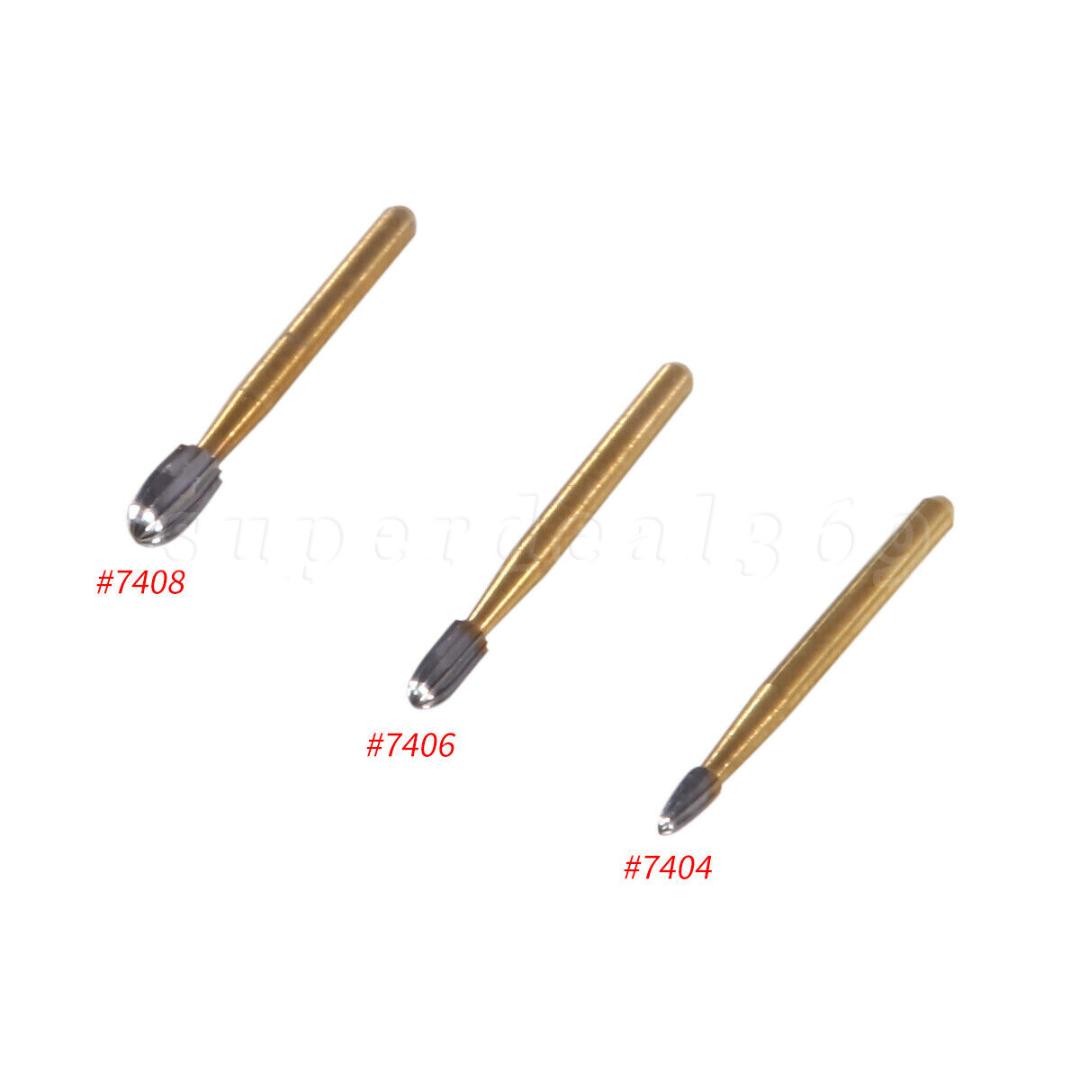 Dental Bur Trimming & Finishing Gold Burs Carbide Burs FG 7901 /7902 /7406 /7408
