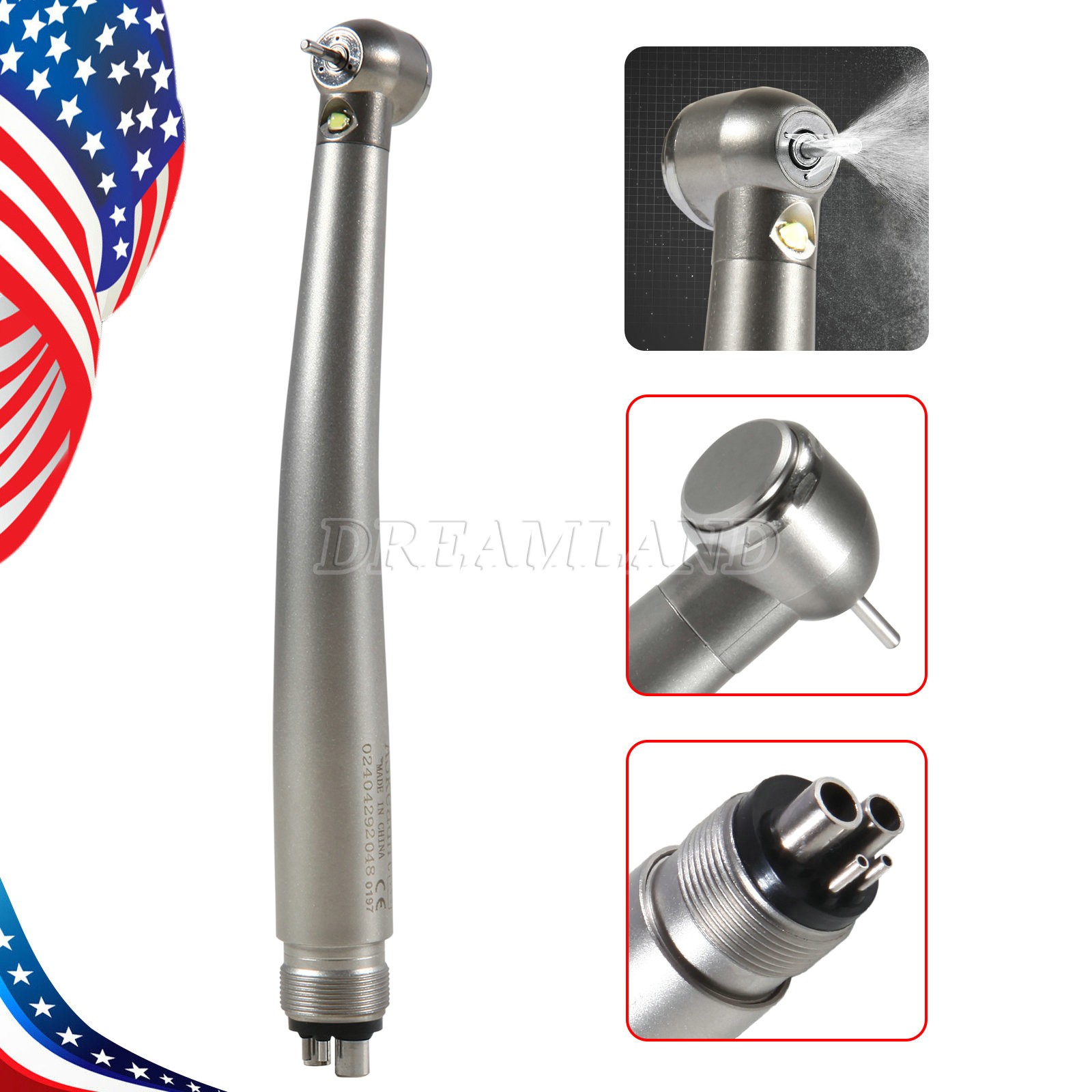 NSK Style Dental LED E-generator /High Speed NoLED Handpiece Turbine 2/4Hole ASk