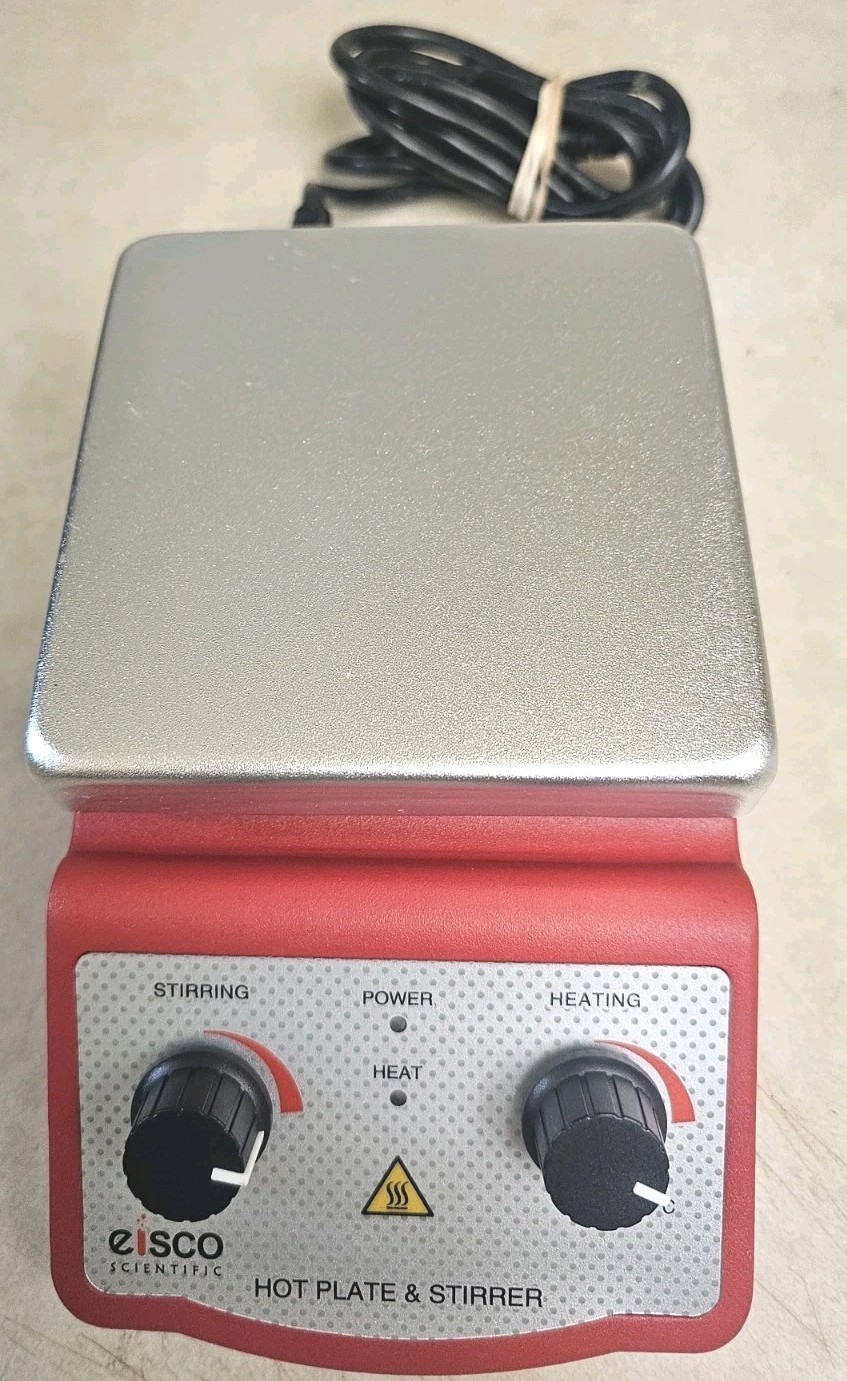 Eisco Scientific Hot Plate Magnetic Stirrer Aluminum Top Labs 110V/60hz AC